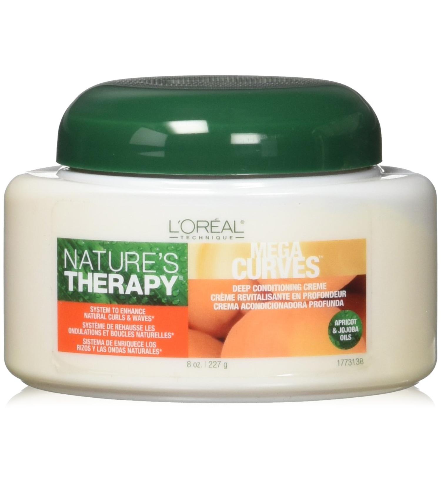 L'oreal Paris Natures Therapy Conditioner Mega Curves Deep Creme Jar 8 Ounce
