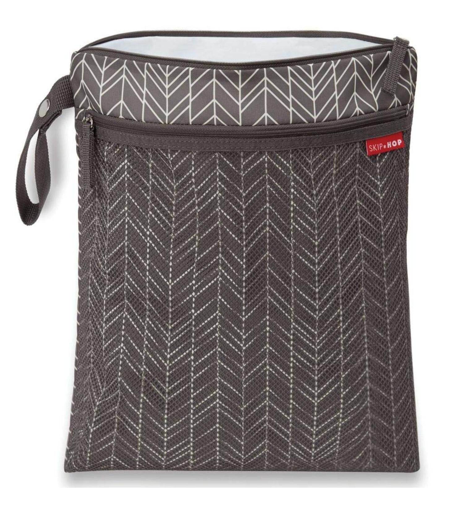 Skip Hop Grab and Go Wet/Dry Bag - Grey Feather | Waterproof Organizer Bag - Buy Online on SooperMarket.com