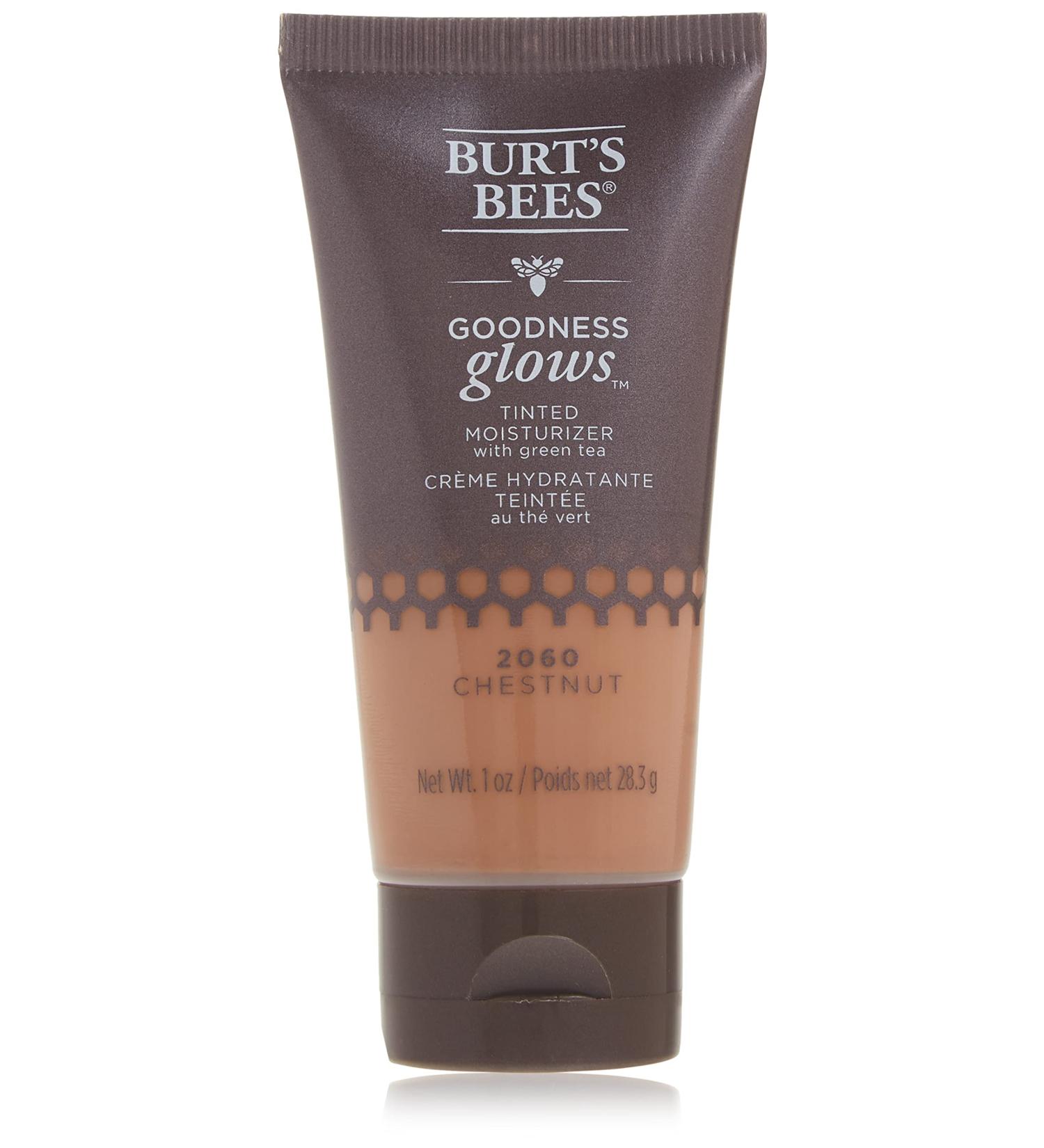 Burt's Bees Goodness Glows Tinted Moisturizer - Chestnut 1.0 Ounce, Rich in Antioxidants - 1 Pack - Buy Online on SooperMarket.com