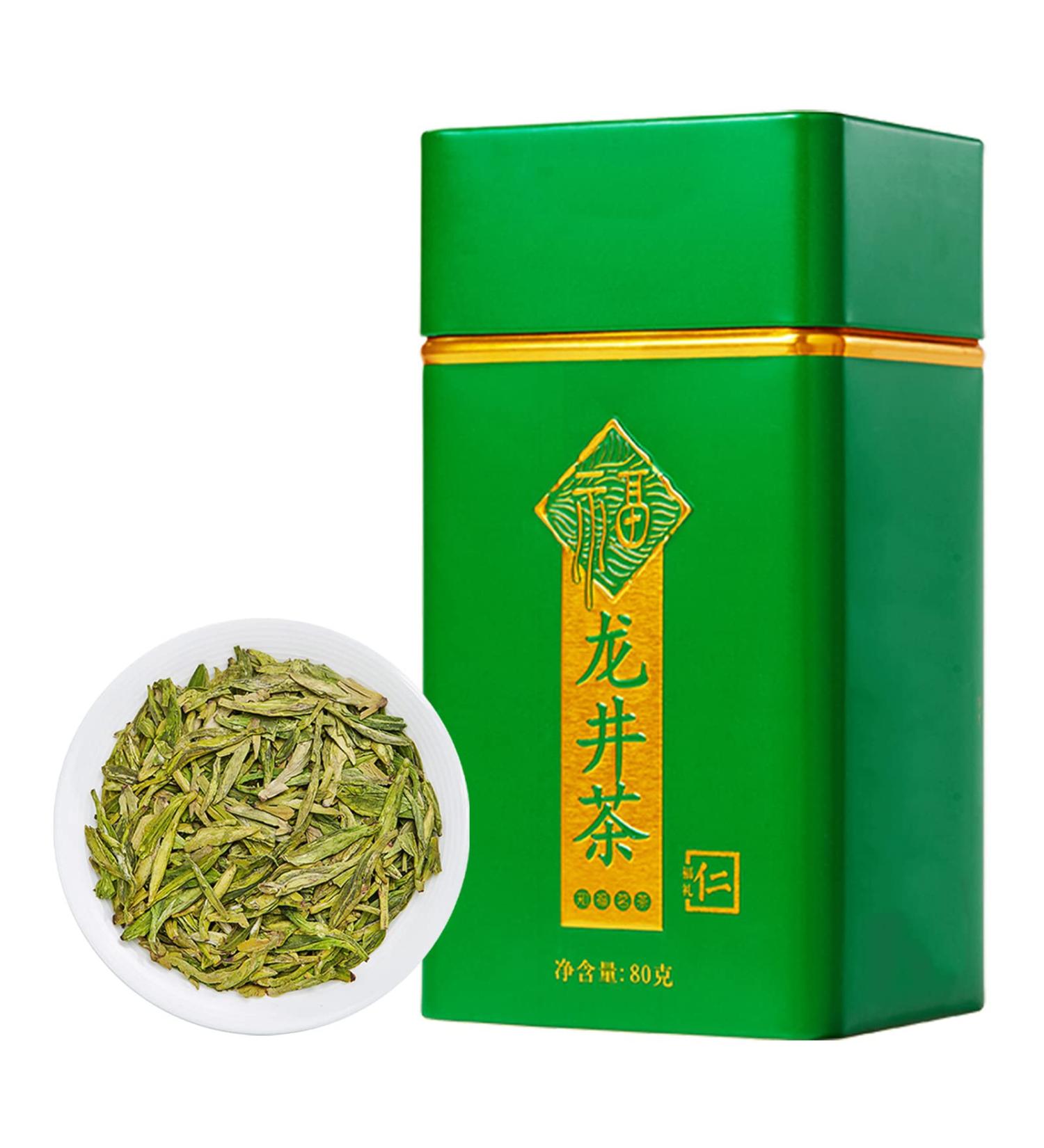 Dragon Well Green Tea Chinese Green Tea Canned Loose Leaf Picked Before Pure Brightness Longjing Tea Thick Loose Leaf Tea - Buy Online on SooperMarket.com