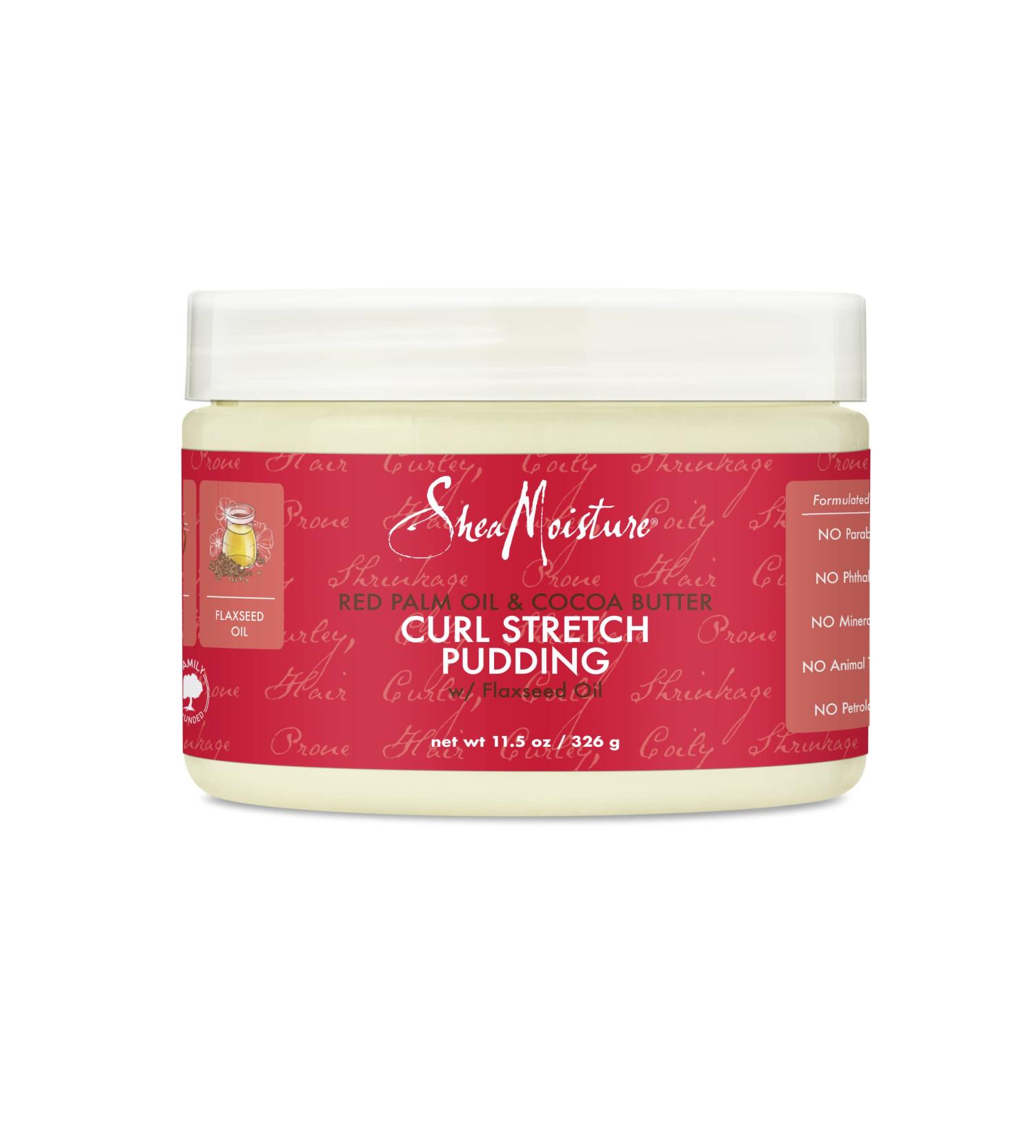 SheaMoisture Curl Stretch Pudding 11.5 oz - Red Palm Oil, Cocoa Butter, Shea Butter - Buy Online on SooperMarket.com