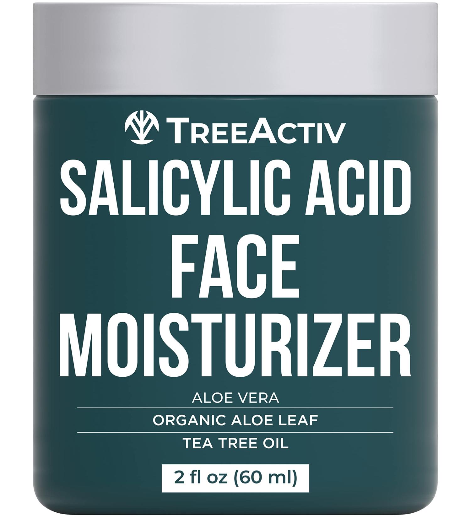 TreeActiv Acne Treatment Face Cream with Salicylic Acid & Tea Tree Oil - 90 Day Supply - Buy Online on SooperMarket.com