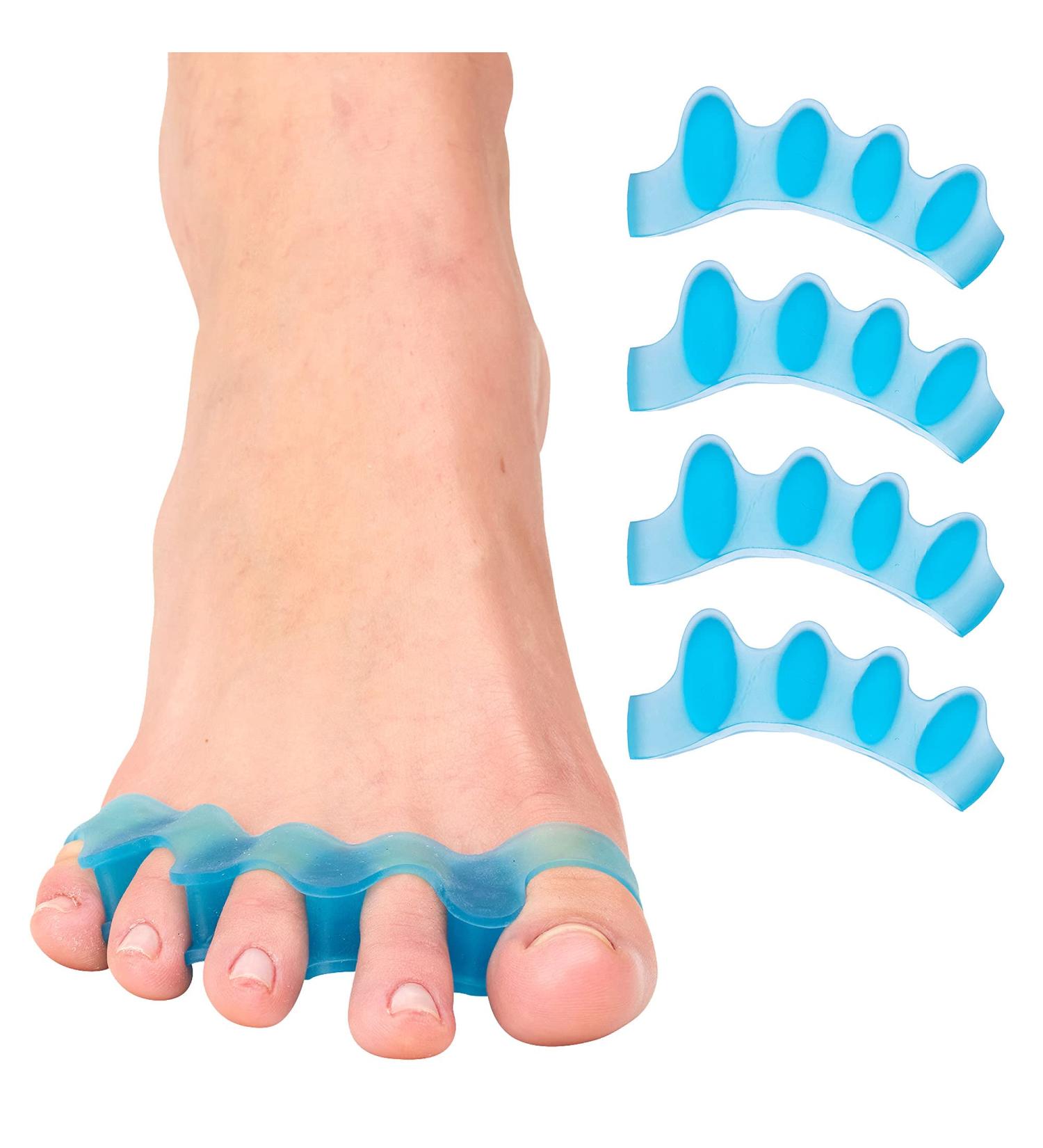 ZenToes Silicone Toe Spacers - Correct Toe Alignment Bunion & Hammertoe Straighteners - 2 Pairs Blue for Comfort & Relief - International Shipping Available - Buy Online on SooperMarket.com