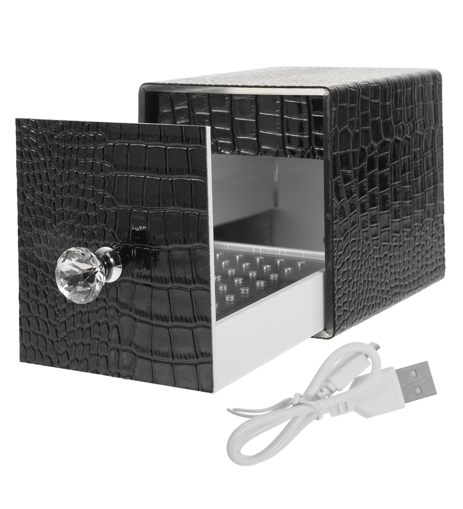 FRCOLOR Nail Polish Storage Nail Art Stand Nail Bit Usb Holder Tool Stand Nail Stuff Organizer Para Guardar Nail Grinding Bits Container Monitor Electric Nail Acrylic 12x8.5cm Black - Buy Online on SooperMarket.com