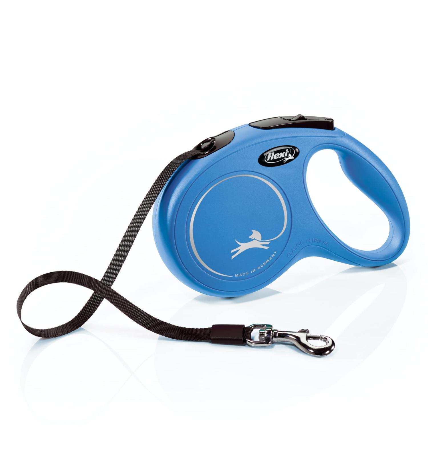 FLEXI CL2MT5.250.BL Retractable Dog Leash 16 ft (4.9 m) - Medium Blue | Shop Internationally for Quality Pet Products - Buy Online on SooperMarket.com