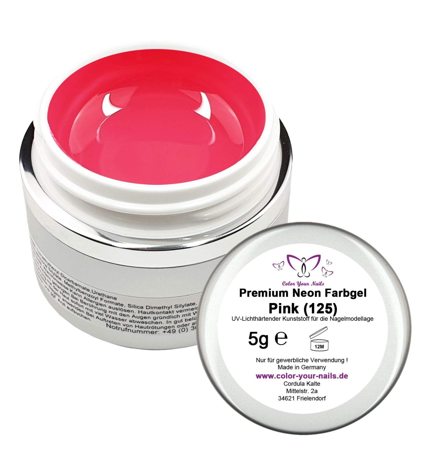 5G Premium NEON Pink Color Gel - High-Coverage UV Gel for Nail Modeling - International Shipping Available - Buy Online on SooperMarket.com