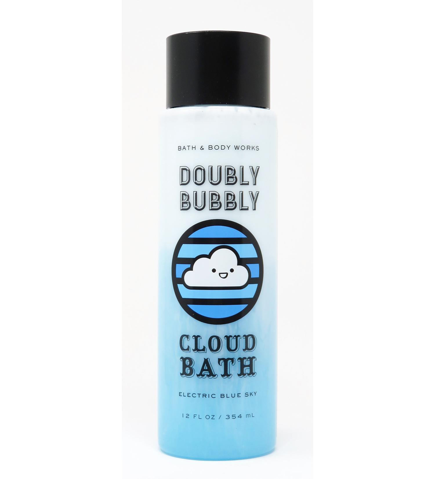 Bath & Body Works Doubly Bubbly 12 Ounce Cloud Bath Electric Blue Sky Scent