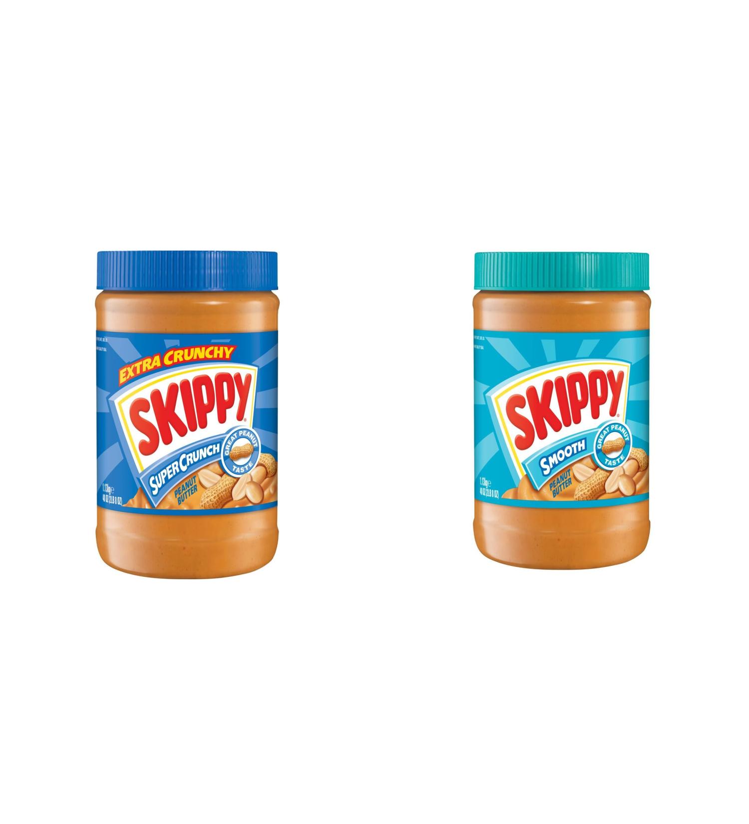 Skippy Extra Crunchy Super Crunch Peanut Butter 1.13kg & Skippy Smooth Peanut Butter 1.13kg By Shop 4 Less