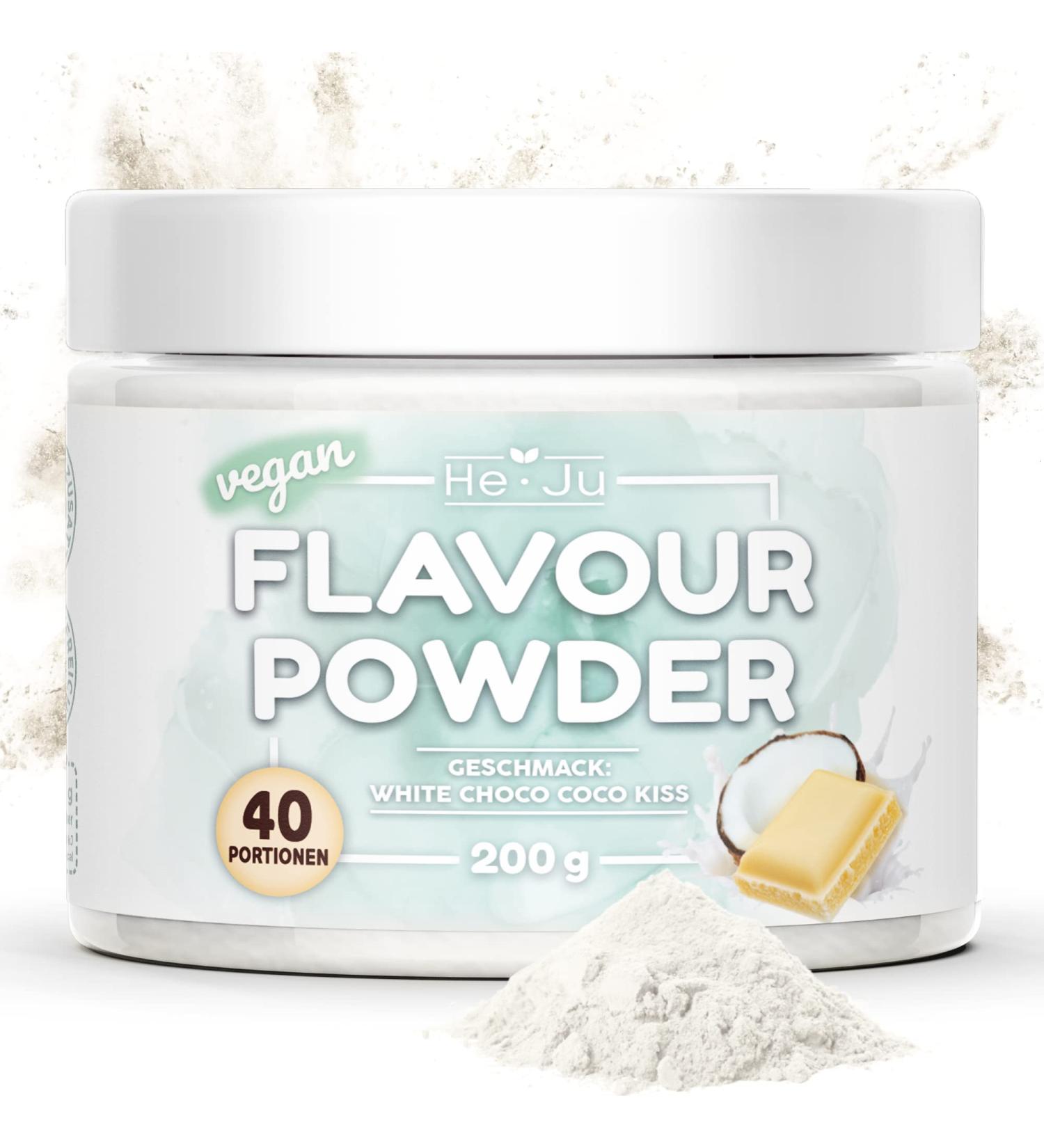 Premium White Chocolate Coconut Flavor Powder | Vegan Gluten-Free Diabetic-Friendly | 200g - Only 9 Kcal per Serving - Buy Online on SooperMarket.com