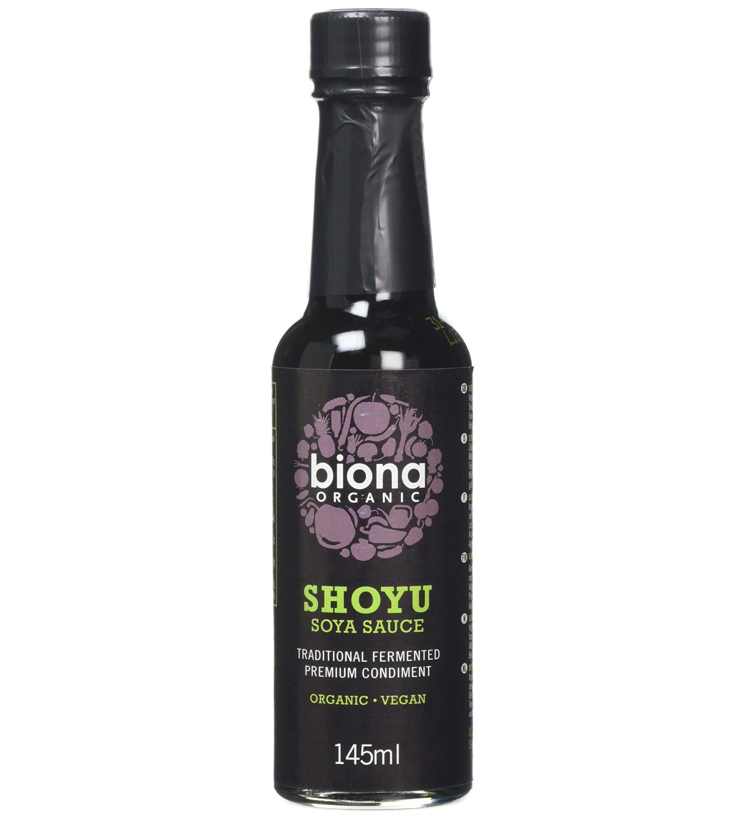 Biona Organic Shoyu Sauce 6 x 145ml - Authentic Japanese Soy Sauce - Buy Online on SooperMarket.com