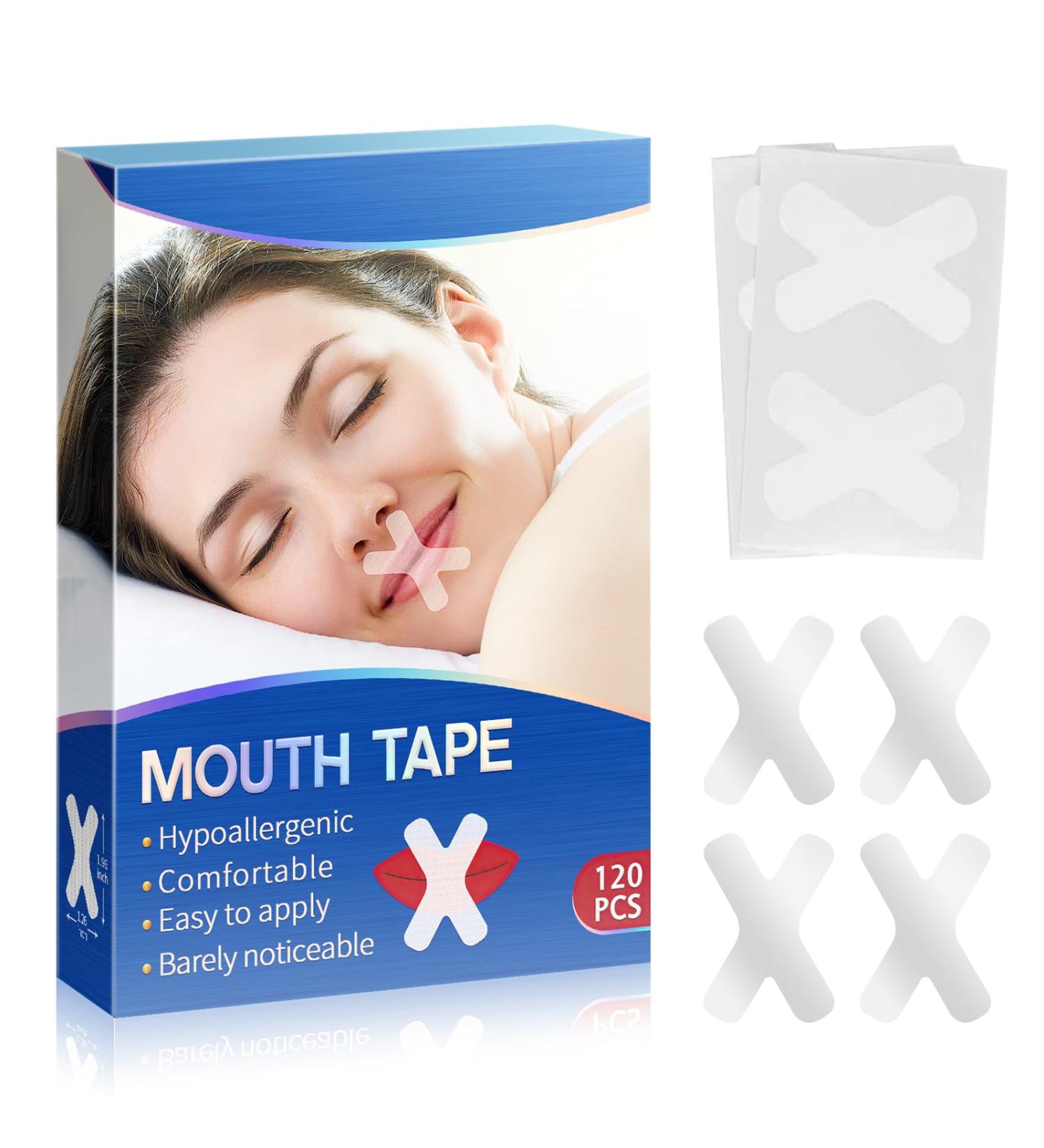 Mouth Tape Sleep Strips - Stop Snoring and Improve Breathing for Better Sleep (120 PCS) - Buy Online on SooperMarket.com
