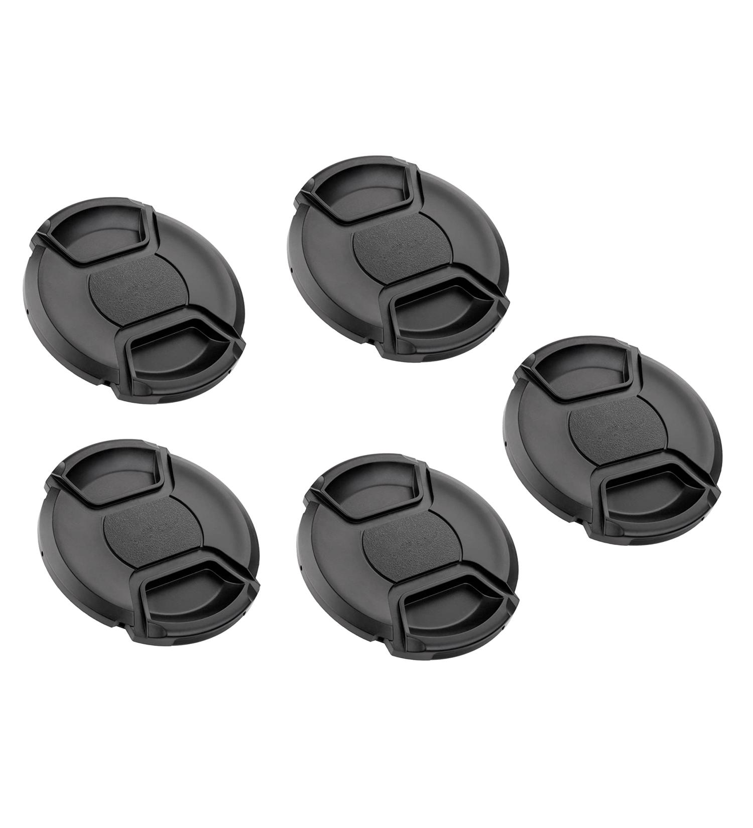 77MM Front Lens Filter Snap On Pinch Cap - 5 Pcs Bundle | DSLR SLR Camera Lens Protector Cover - Buy Online on SooperMarket.com