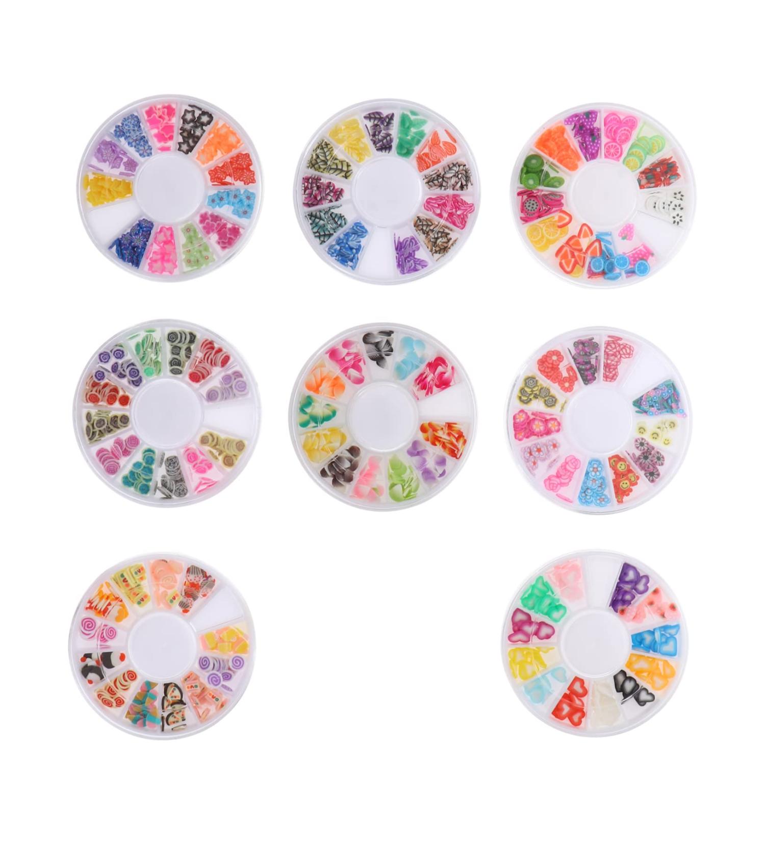 Angoily 8 Boxes Soft Pottery Diy Fruit Nail Art Slice Nail Art Slices Bulk Diy Lip Gloss Clay Fruit Slices for Nail Fruit Slices Manicure Polymer Clay Patch Sticker 3d - Buy Online on SooperMarket.com