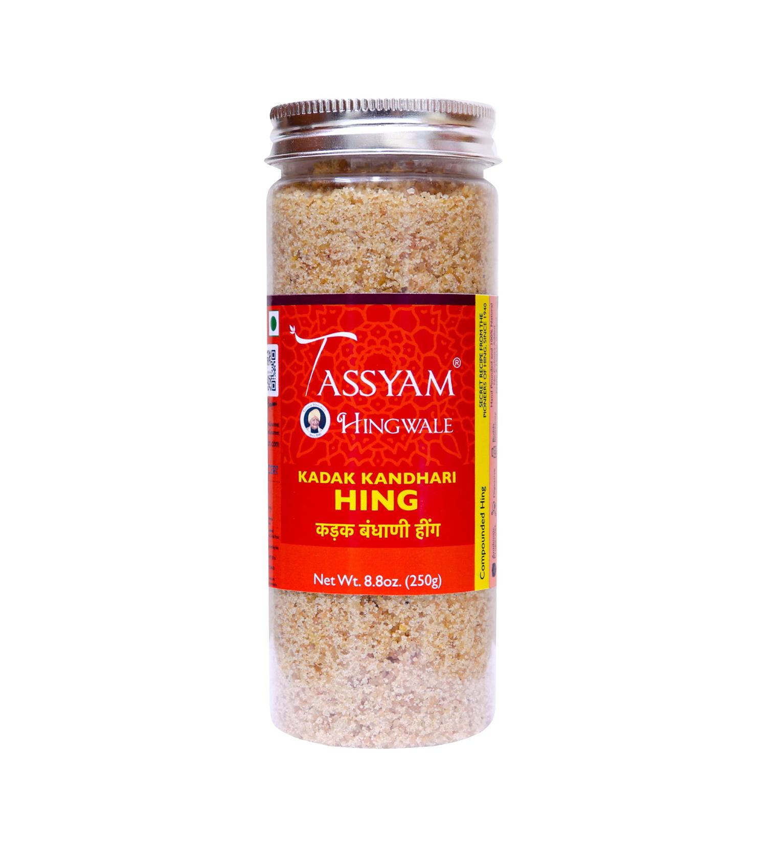 TASSYAM Hingwale Kadak Kandhari Hing 2.5Kg (10x 250g) | Hand Pounded & Natural 2.5Kg (10x250g) - Buy Online on SooperMarket.com
