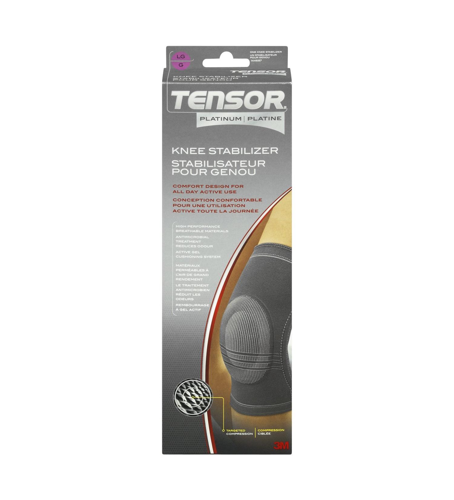 Tensor Knee Stabilizing Brace L Knee Stabilizing Brace 1 Count (Pack of 1) Gray - Buy Online on SooperMarket.com