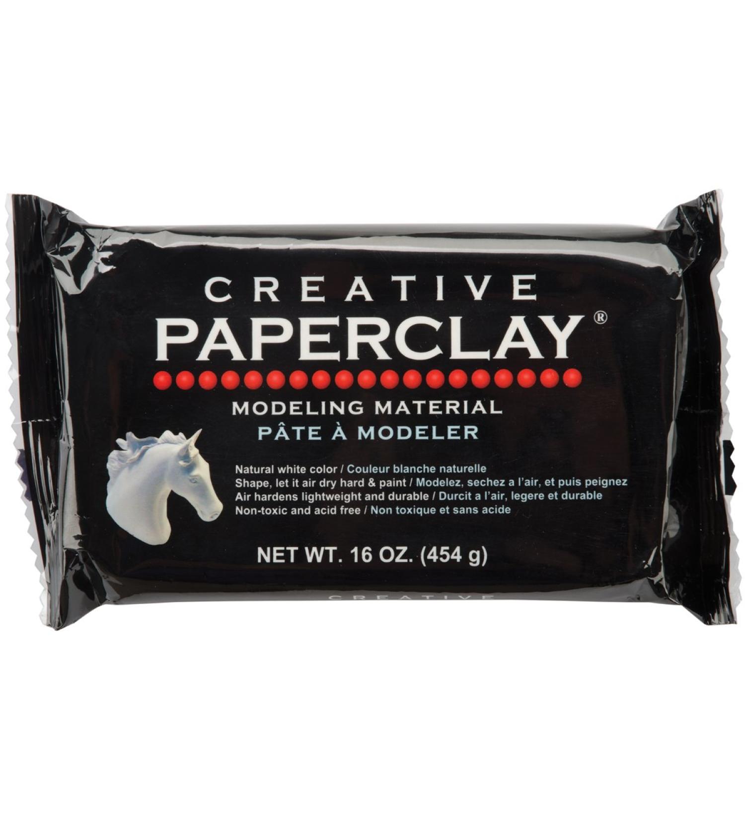 Creative Paperclay for Modeling Compound  16-Ounce  White