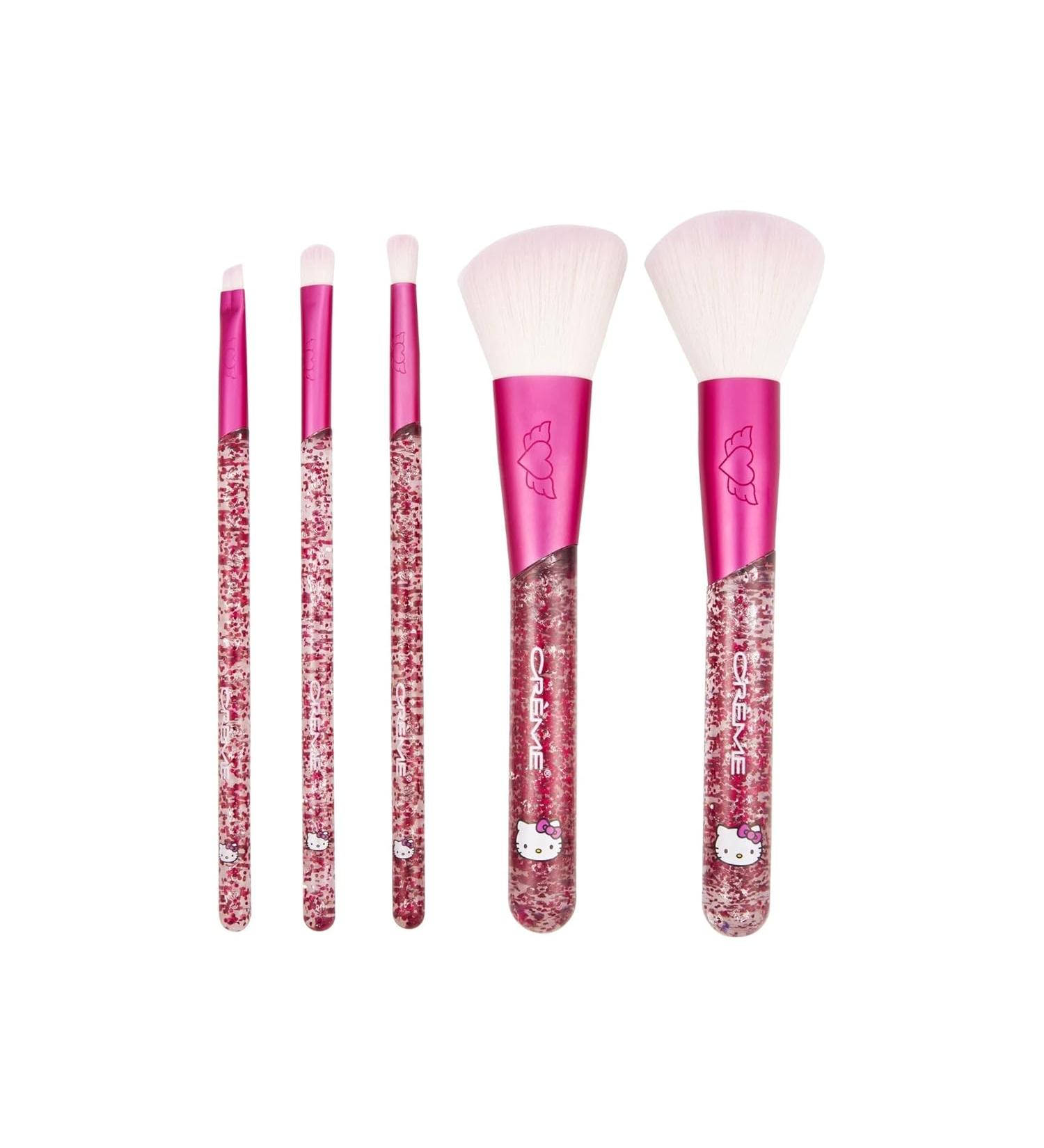 The Creme Shop Hello Kitty Luv Wave Brush Collection - Silky-Soft Makeup Brushes Set for Precise Shader Blending Blush & Powder - Durable & Easy to Wash - Shop Now - Buy Online on SooperMarket.com