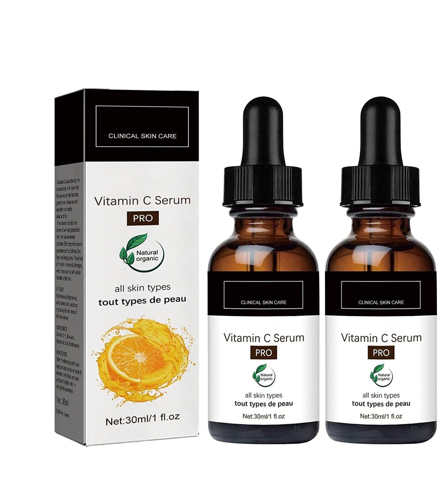 Eternity Vitamin C Serum - 2PCS Set | Face Spots & Hyaluronic Acid for Radiant Skin - Buy Online on SooperMarket.com