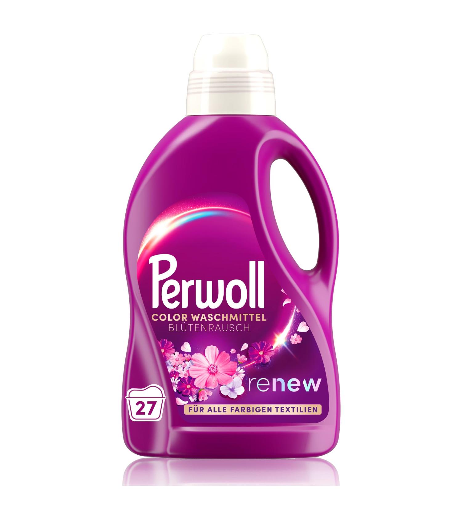 Perwoll Flower Frenzy Detergent 1.35L - Triple-Renew Color Care for 27 Washes | Fine Detergent for All Colored Textiles - Buy Online on SooperMarket.com