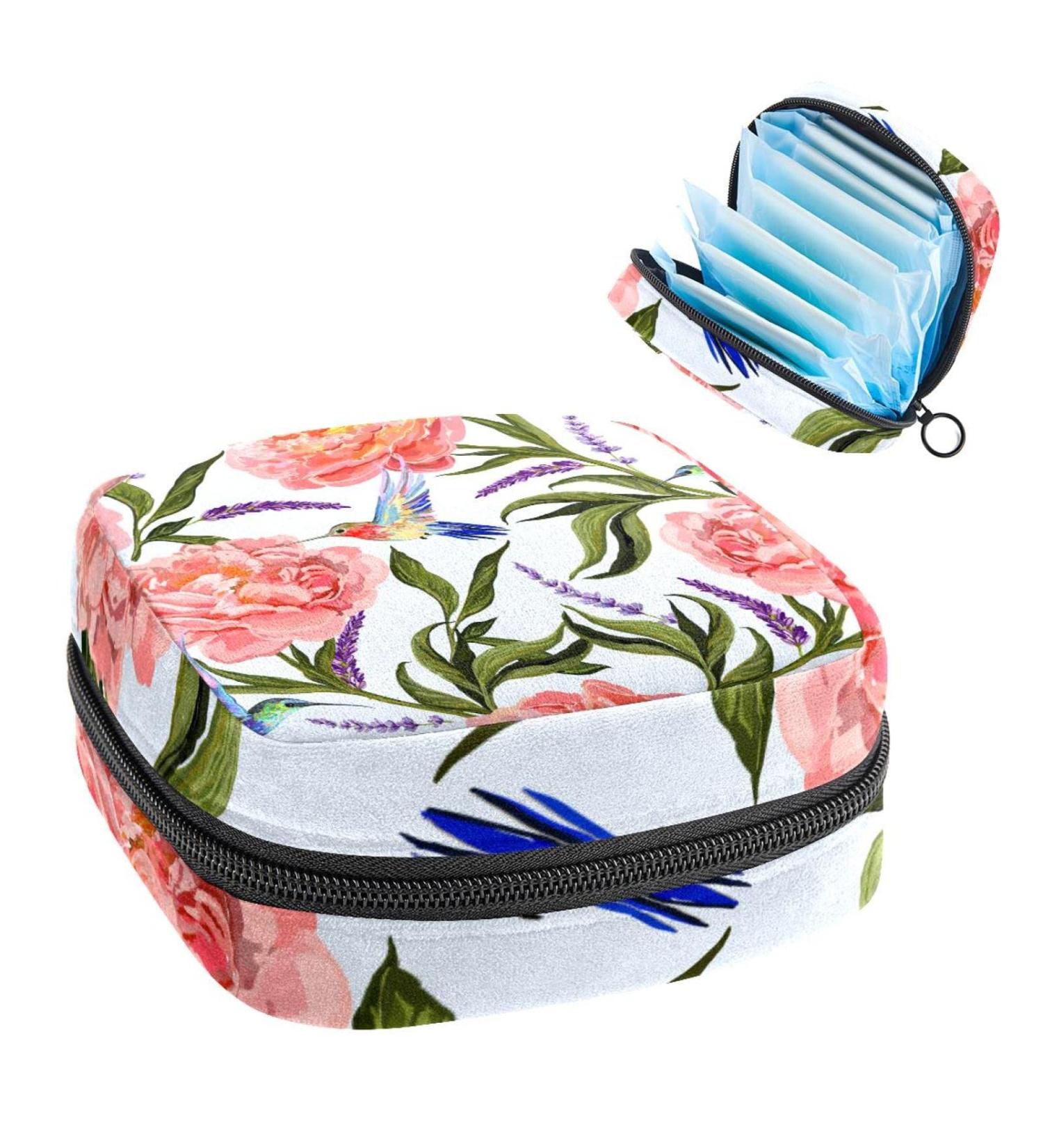 Anna Cowper Flower Sanitary Napkin Storage Bag Feminine Menstrual Cup Pouches Nursing Pad Holder Tampon Bags Portable Period Bag for Women Teen Girls 1Pcs Multi-colored 3 - Buy Online on SooperMarket.com