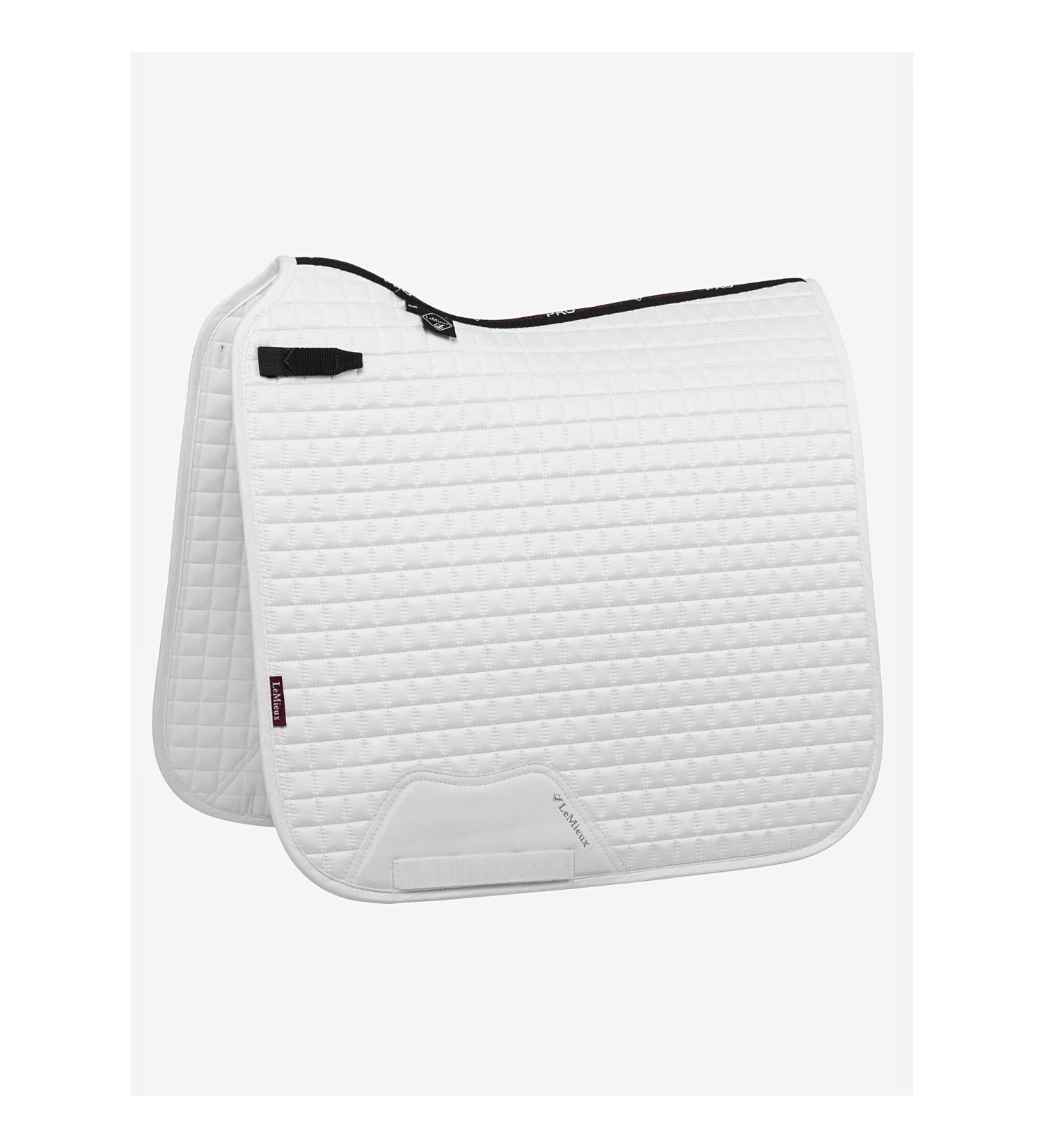 LeMieux White Dressage Suede Square Saddle Pad - Large | Equestrian Riding Equipment & Accessories - Buy Online on SooperMarket.com