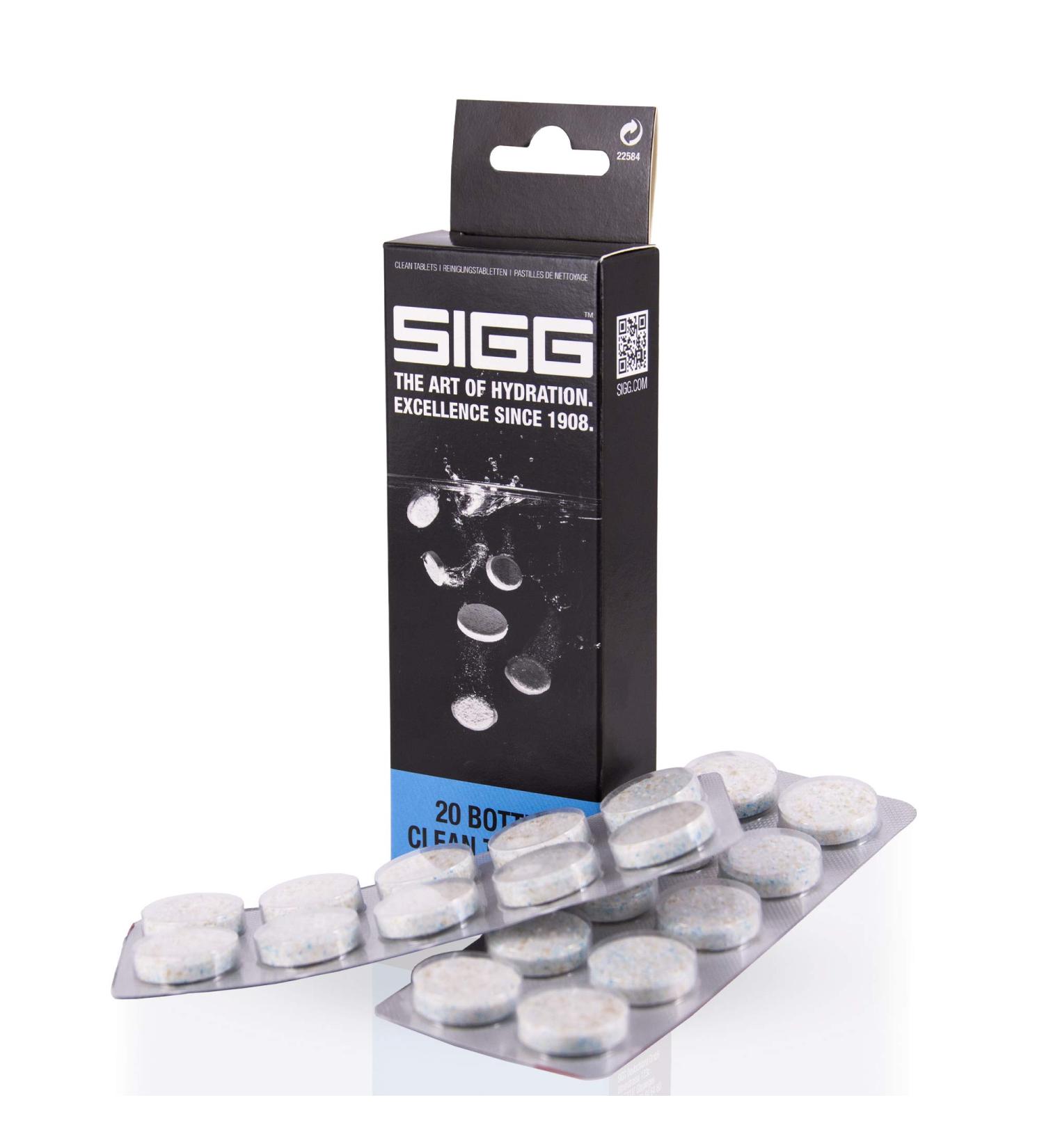 Sigg Bottle Clean Tablets - 20 Easy Cleaning Tablets for All Sigg Drinking Bottles | Quick & Effective Hand Washing Solution - Buy Online on SooperMarket.com