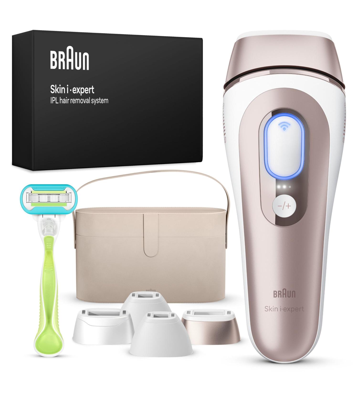 Buy Braun Smart IPL Skin I - Expert Home Hair Removal Kit with App Storage Bag Venus Razor & 4 Attachments - Buy Online on SooperMarket.com