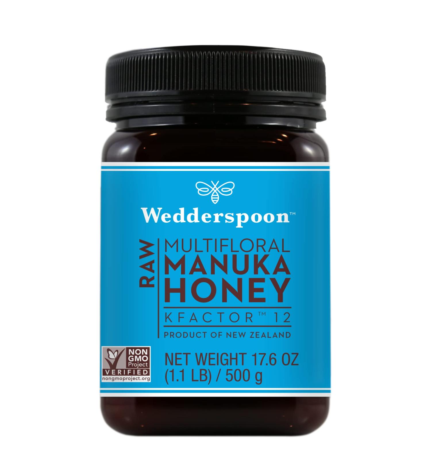 Wedderspoon Raw Premium Manuka Honey 17.6 oz - Unpasteurized & Non-GMO Superfood - Buy Online on SooperMarket.com