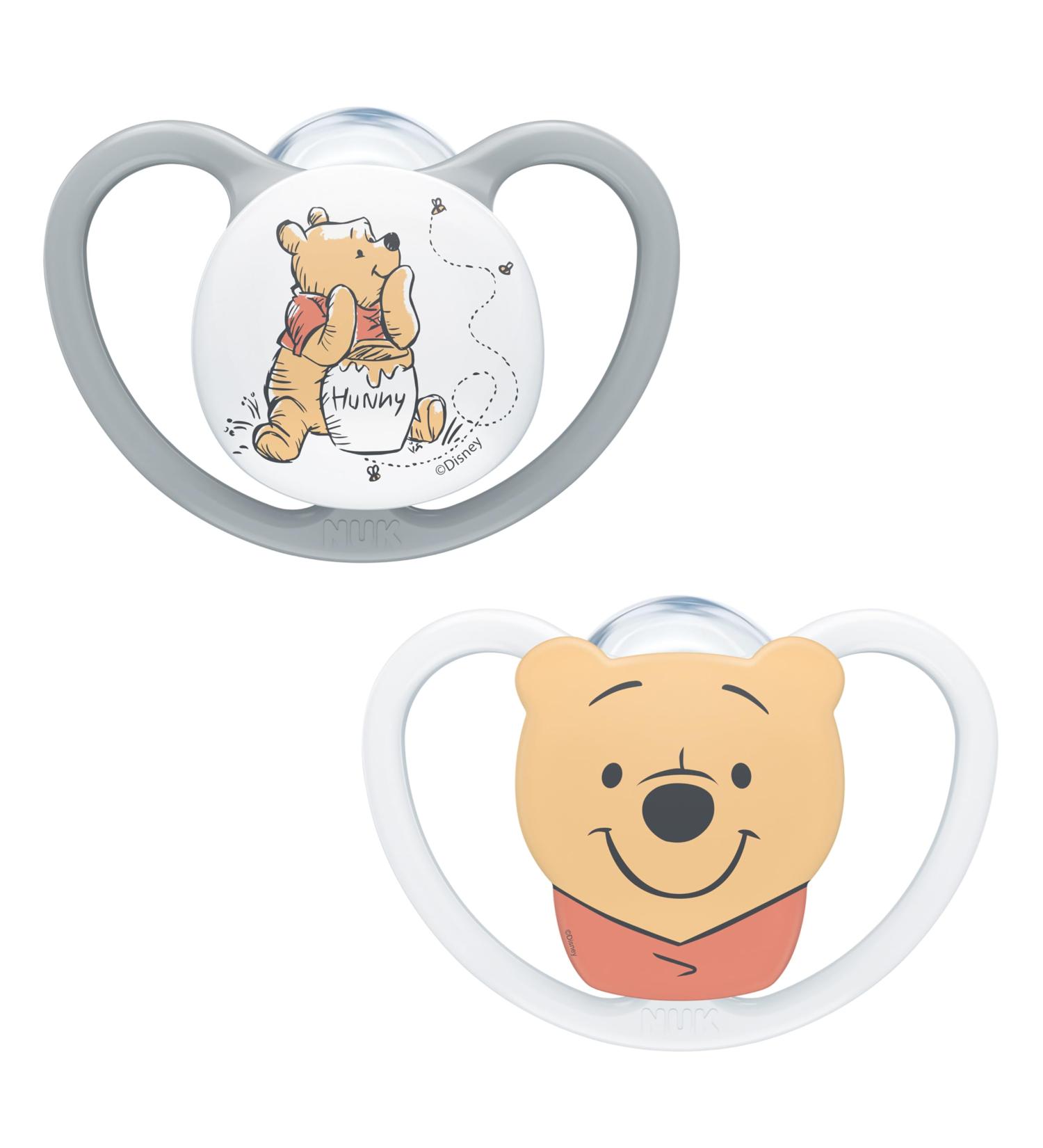 Buy NUK Space Pacifier 6-18 Months - Winnie the Pooh | 2 Pack | Best for Babies Worldwide - Buy Online on SooperMarket.com