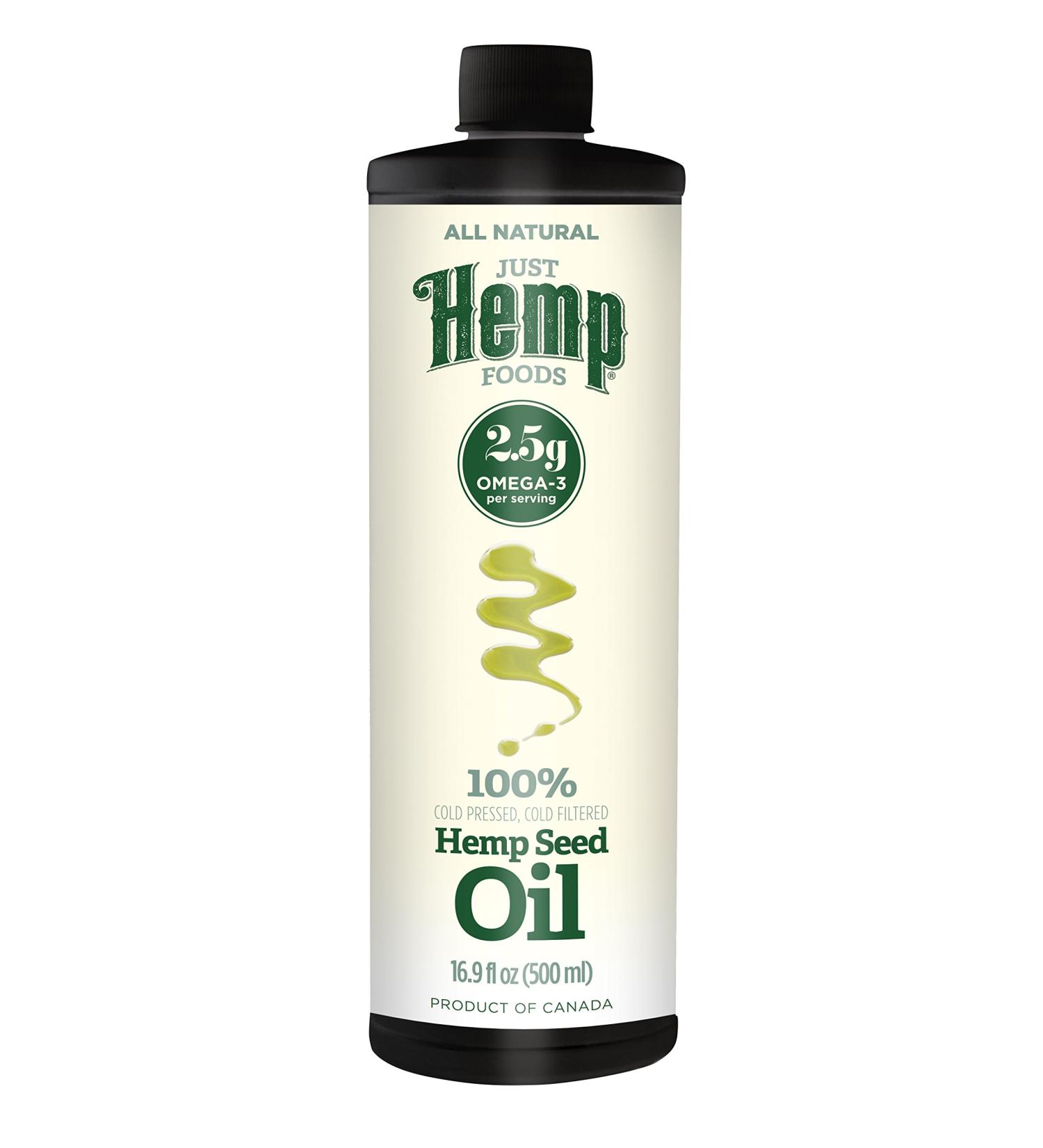 Just Hemp Foods Cold Pressed Hemp Seed Oil 16.9 fl oz - Pure & Natural - Buy Online on SooperMarket.com