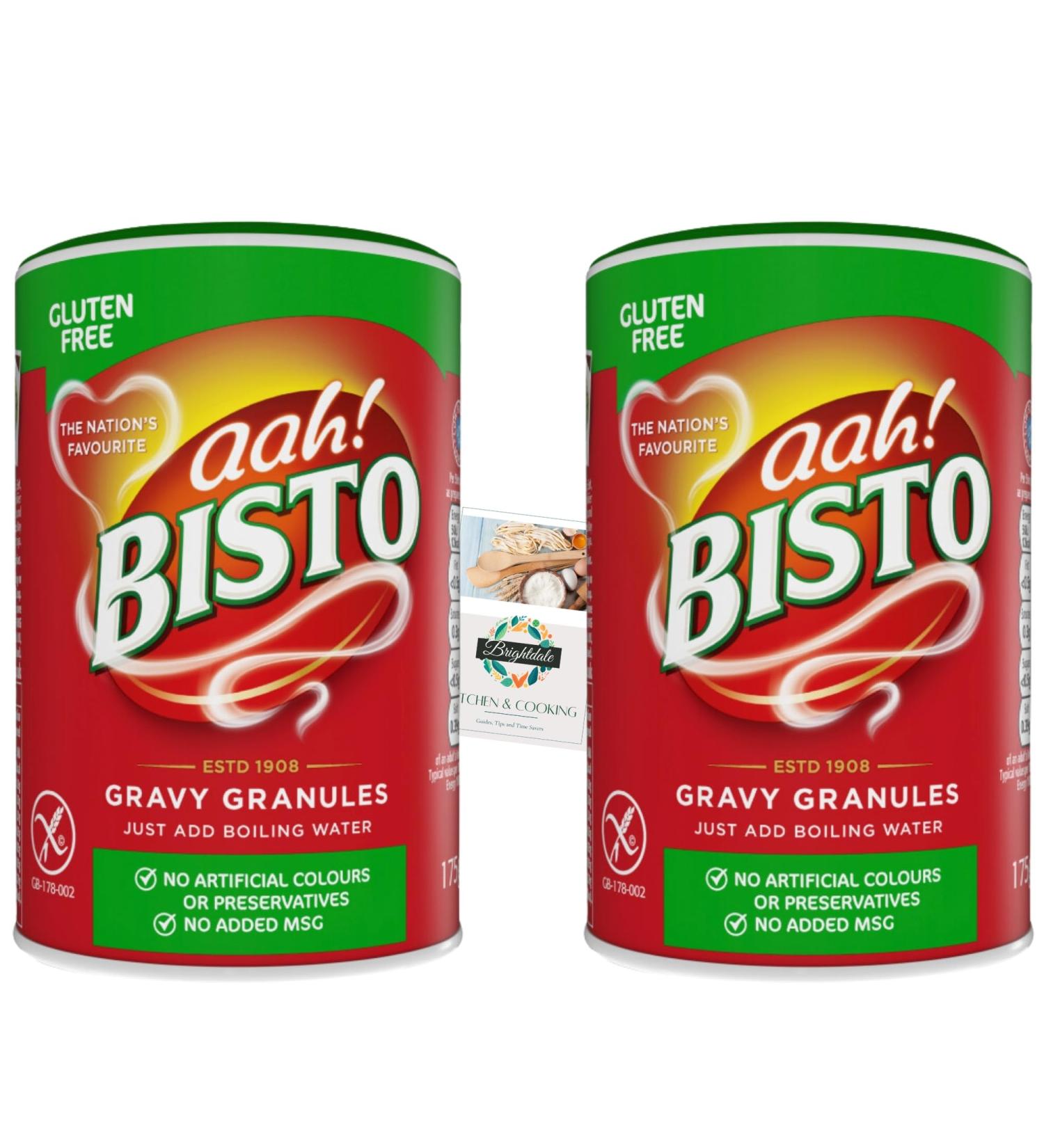Gluten Free Gravy Bundle with Bisto Gluten Free Gravy Granules 175g 2 Pack + Brightdale Kitchen Booklet - Buy Online on SooperMarket.com