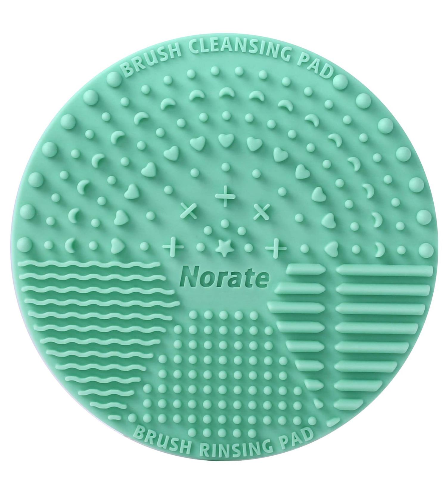 Silicone Makeup Brush Cleaning Mat - Portable Scrubber Tool with Suction Cup for Valentines Day - Green - Buy Online on SooperMarket.com