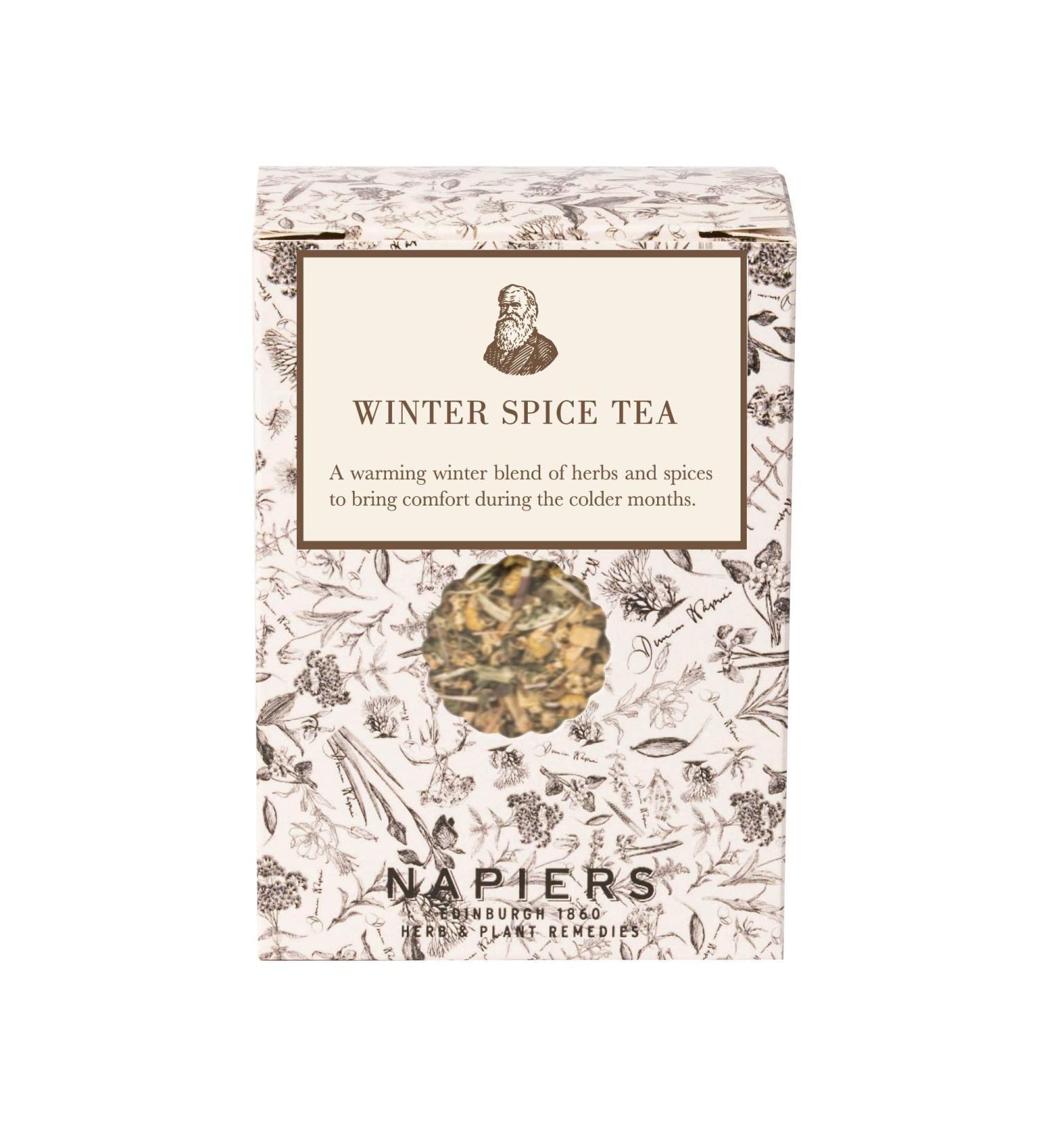Napiers Winter Spice Herbal Tea Blend | 100g Loose Leaf Tea for Cozy Comfort in Cold Months - Buy Online on SooperMarket.com