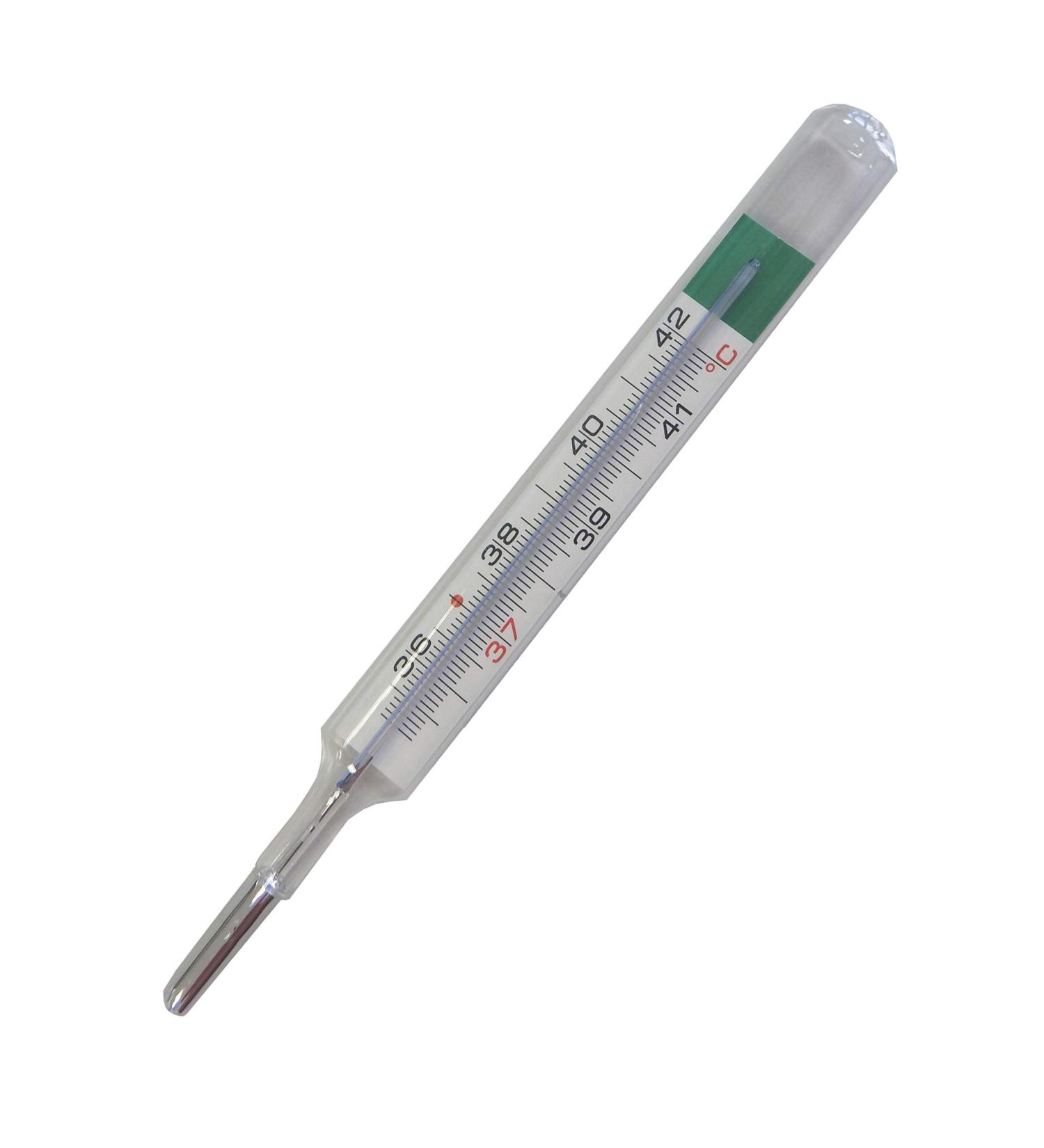 Buy Mercury-Free Clinical Glass Thermometer | Classic Design for Accurate Fever Measurement - International Shipping Available - Buy Online on SooperMarket.com