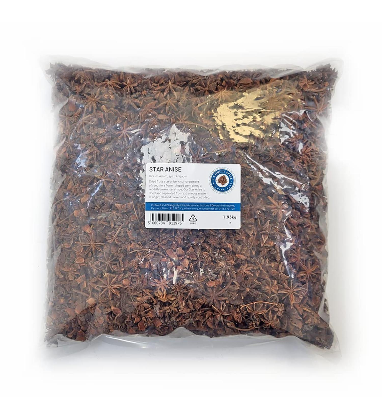 Entirely Ingredients - Star Anise 1.95kg - Food Grade - Premium quality - Buy Online on SooperMarket.com
