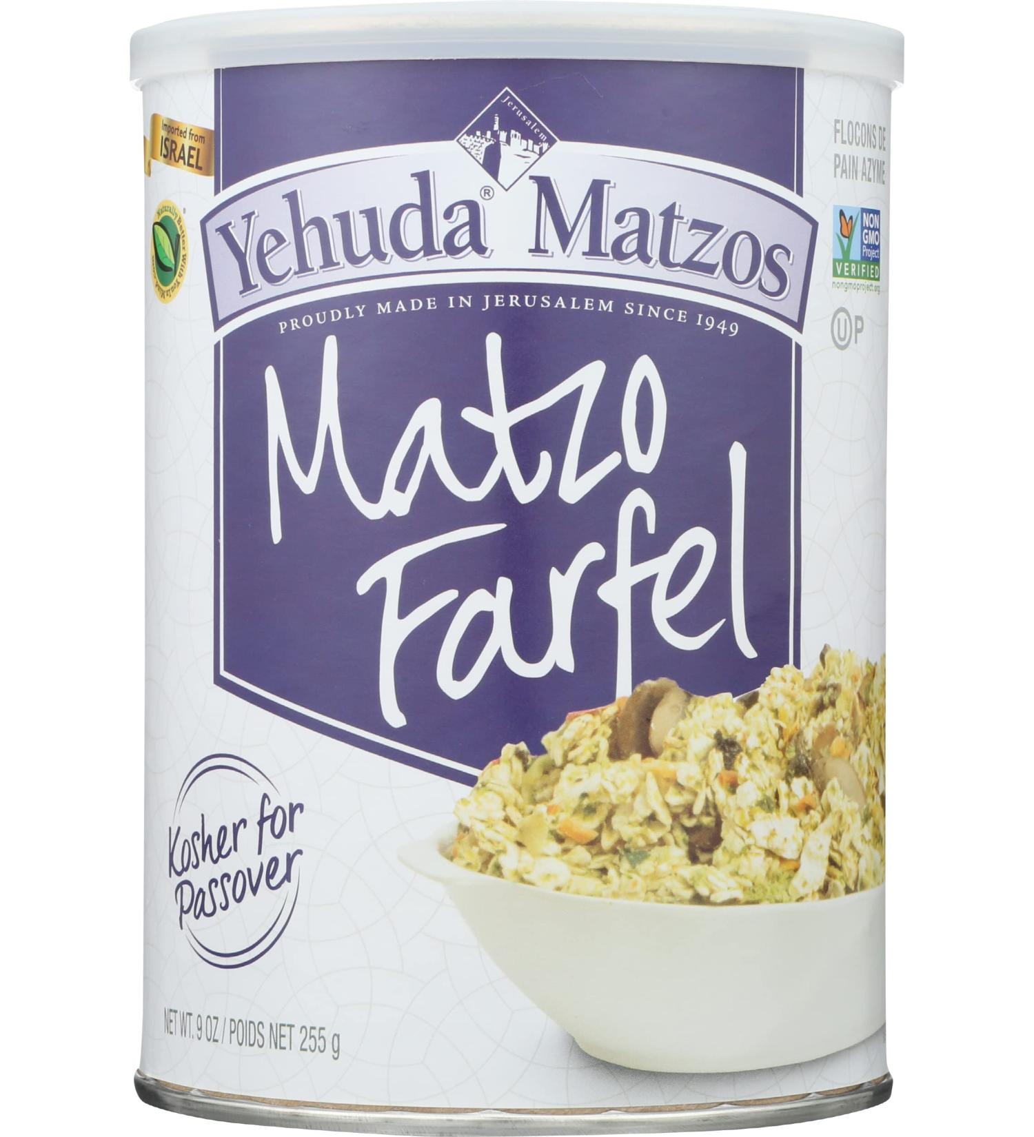 Yehuda Matzo Farfel - 9 Ounce | Premium Kosher Matzo Crumbs for Baking & Recipes - Buy Online on SooperMarket.com