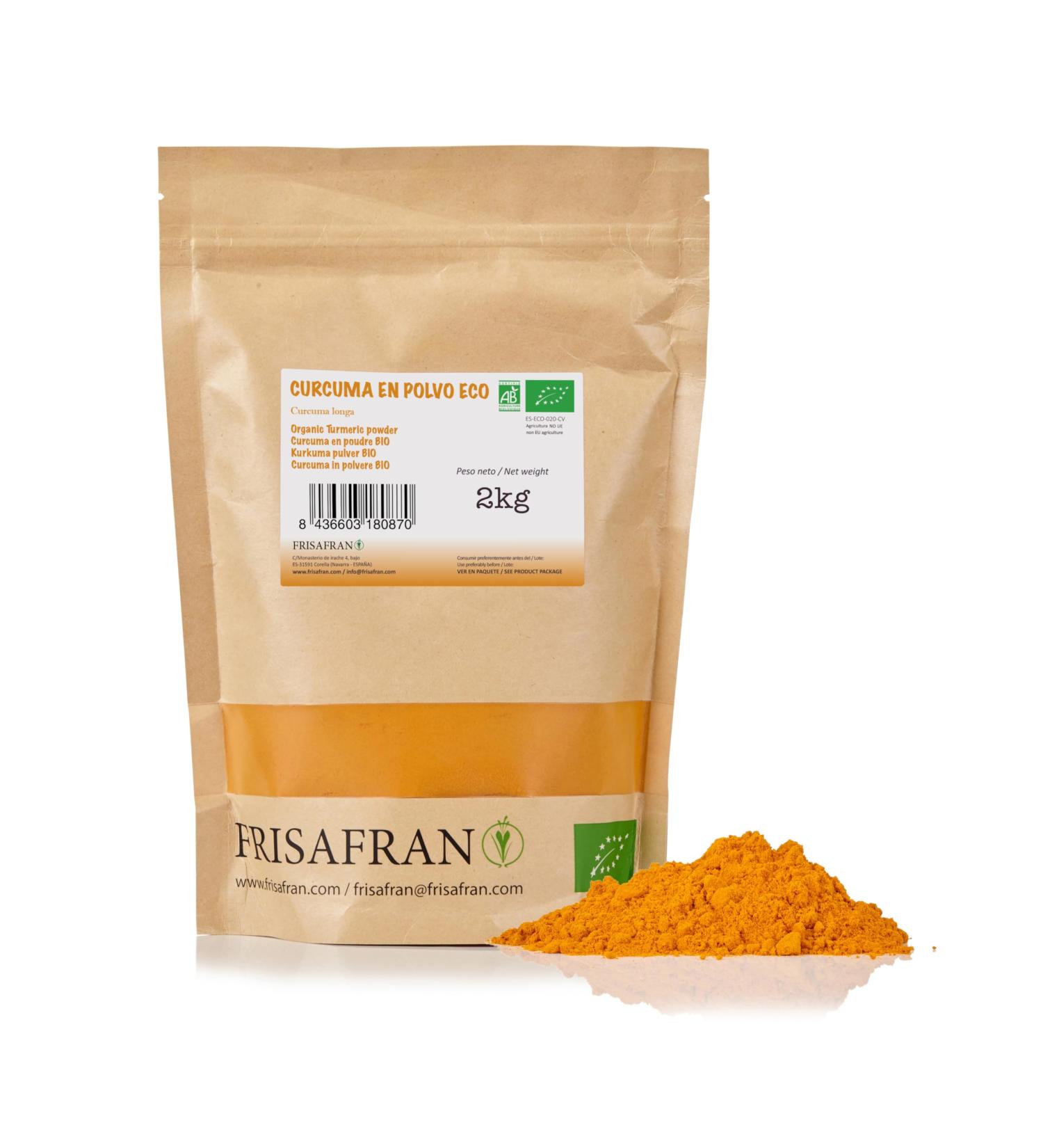 Buy Organic Turmeric Powder 1kg - High Quality Indian Turmeric Root | Turmeric Bio | Golden Kurkuma Spice - Buy Online on SooperMarket.com
