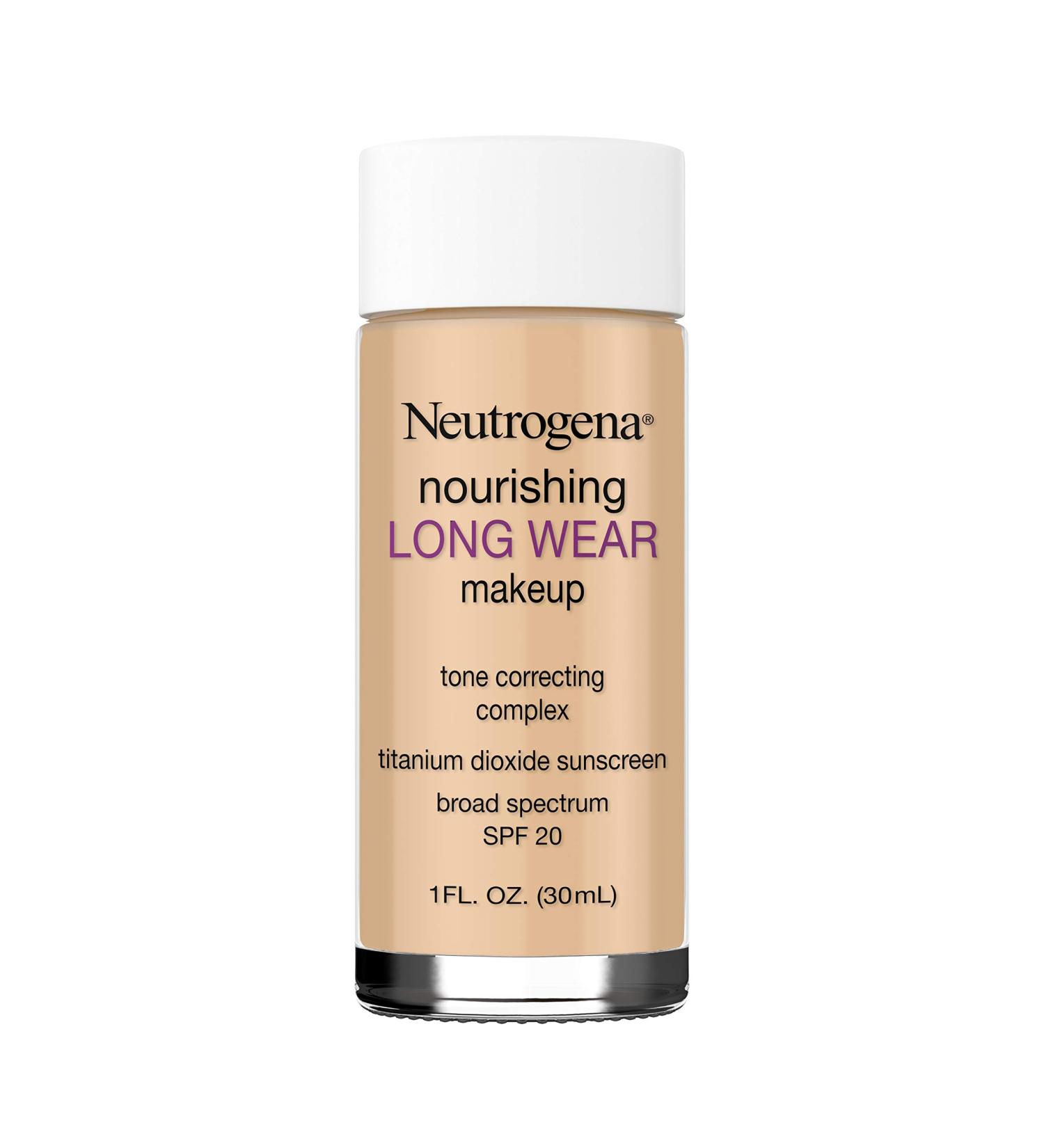 Neutrogena Nourishing Long Wear Liquid Foundation SPF 20 - Tone Even with Antioxidants & Vitamins | 85 Honey - International Shipping Available - Buy Online on SooperMarket.com