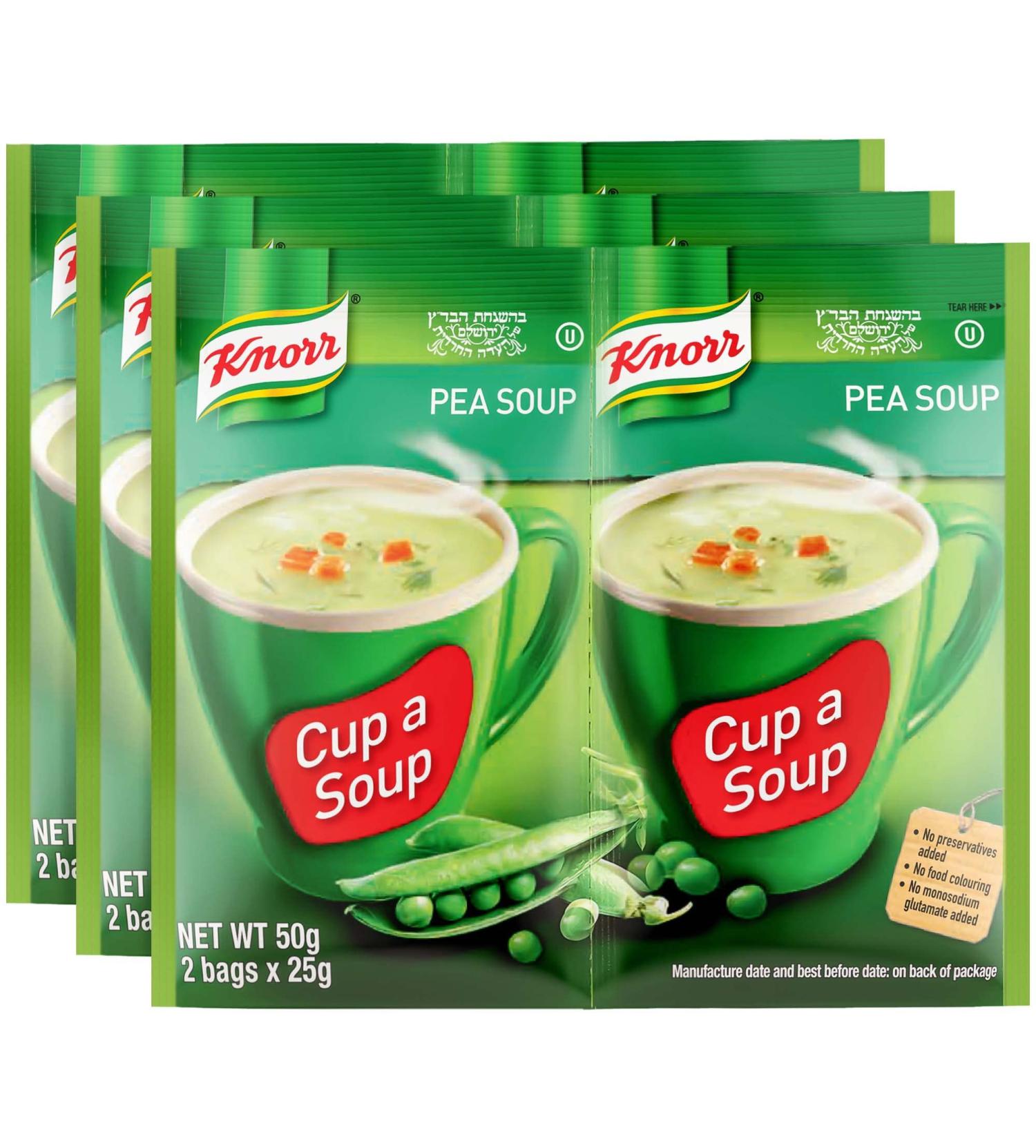 Knorr Pea Soup Mix 1.52oz (6 Pouches Total) | Quick & Delicious Warm Soup | Pack of 3 - Buy Online on SooperMarket.com