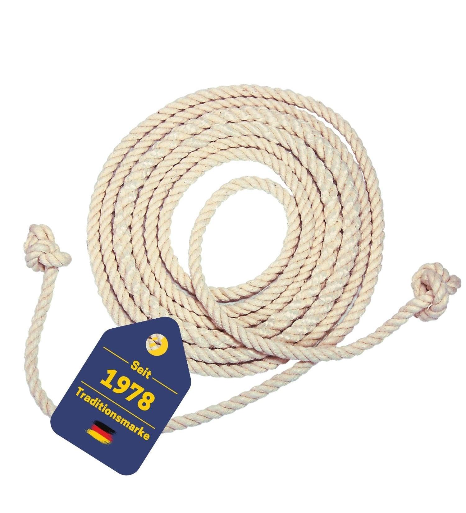 Best Sporting Springs Rope | 100% Natural Cotton & Jute | 280 cm | Handle-less | Top Quality for Clubs Schools & Recreational Sports - Buy Online on SooperMarket.com