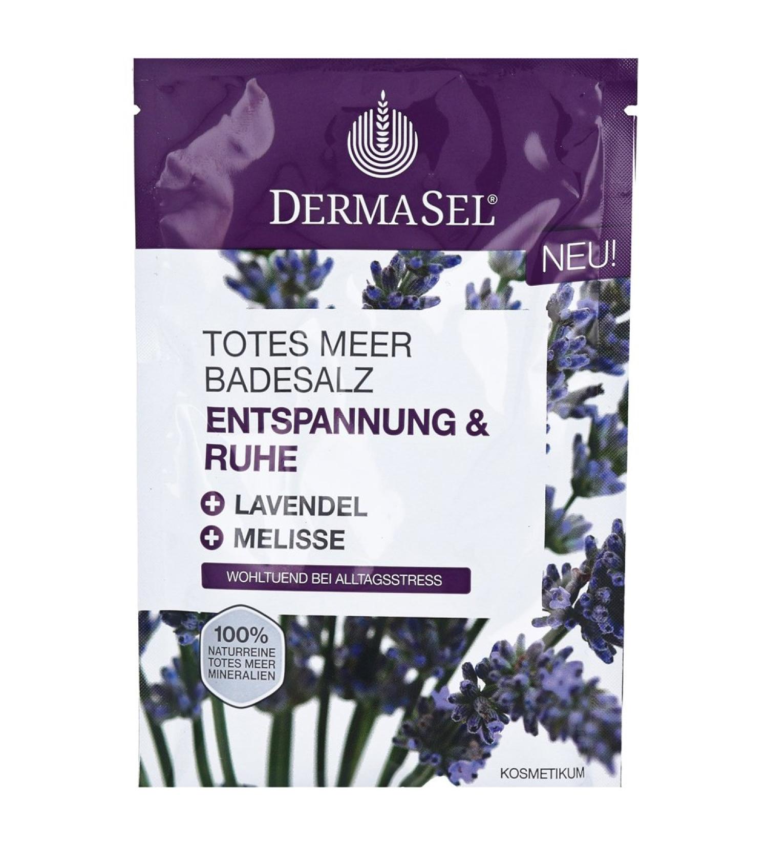 DERMASEL Dead Sea Bath Salt Relaxation & Calm 80 grams