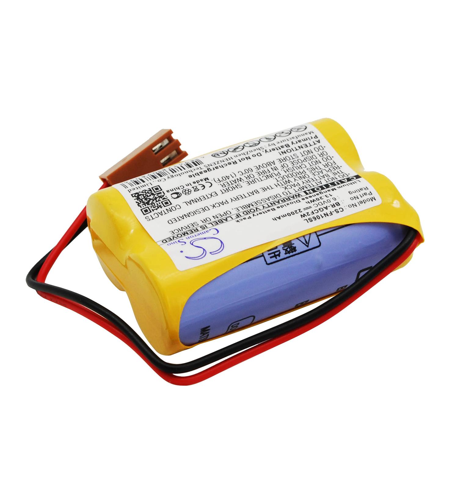 Replacement Battery for Panasonic BR-ACF2P BR-AGCF2P BR-AGCF2W - 2200mAh/6.0V - International Shipping Available - Buy Online on SooperMarket.com