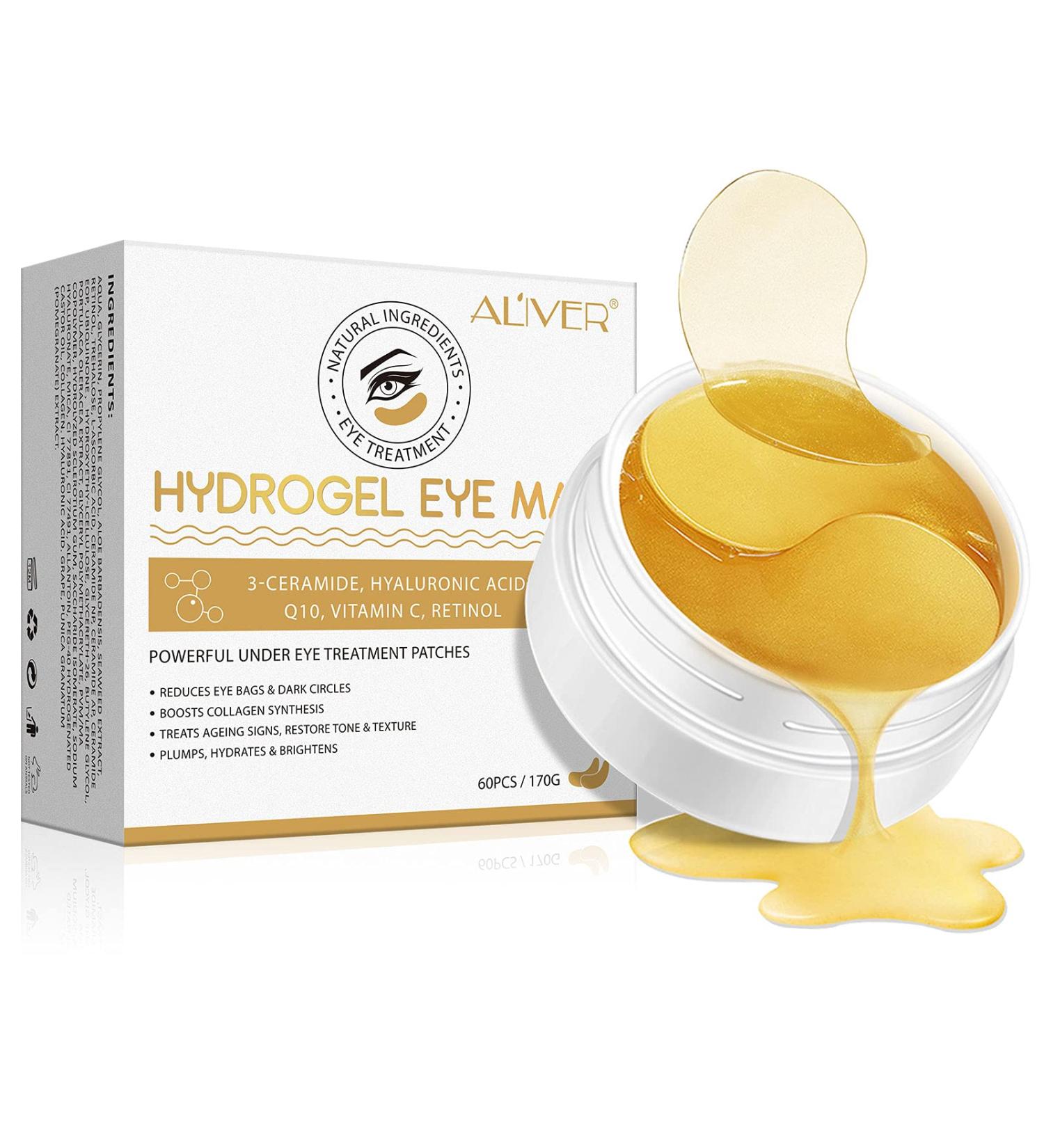 SBHEANGBA 24K Gold Under Eye Mask - 30 Pairs | Dark Circles, Anti-Wrinkle, Puffy Eyes Treatment | Hydrating Gel Pads for Fine Lines | Skin Care - 170.0g - Buy Online on SooperMarket.com