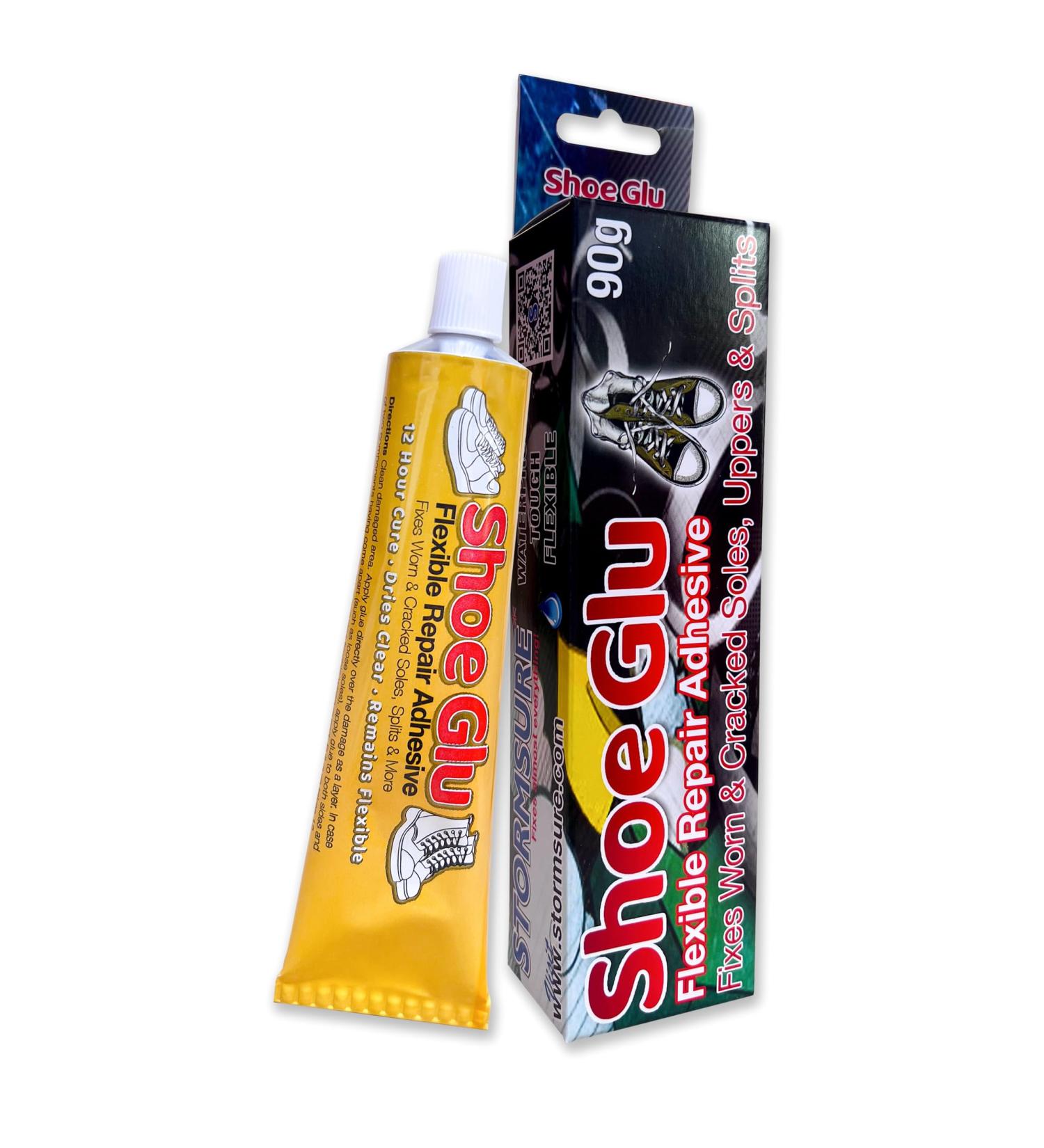 ShoeGlu Strong Bond Repair Adhesive 90g - Ideal for Fixing Worn Soles & Damaged Uppers Flexible and Durable Shoe Glue - Buy Online on SooperMarket.com