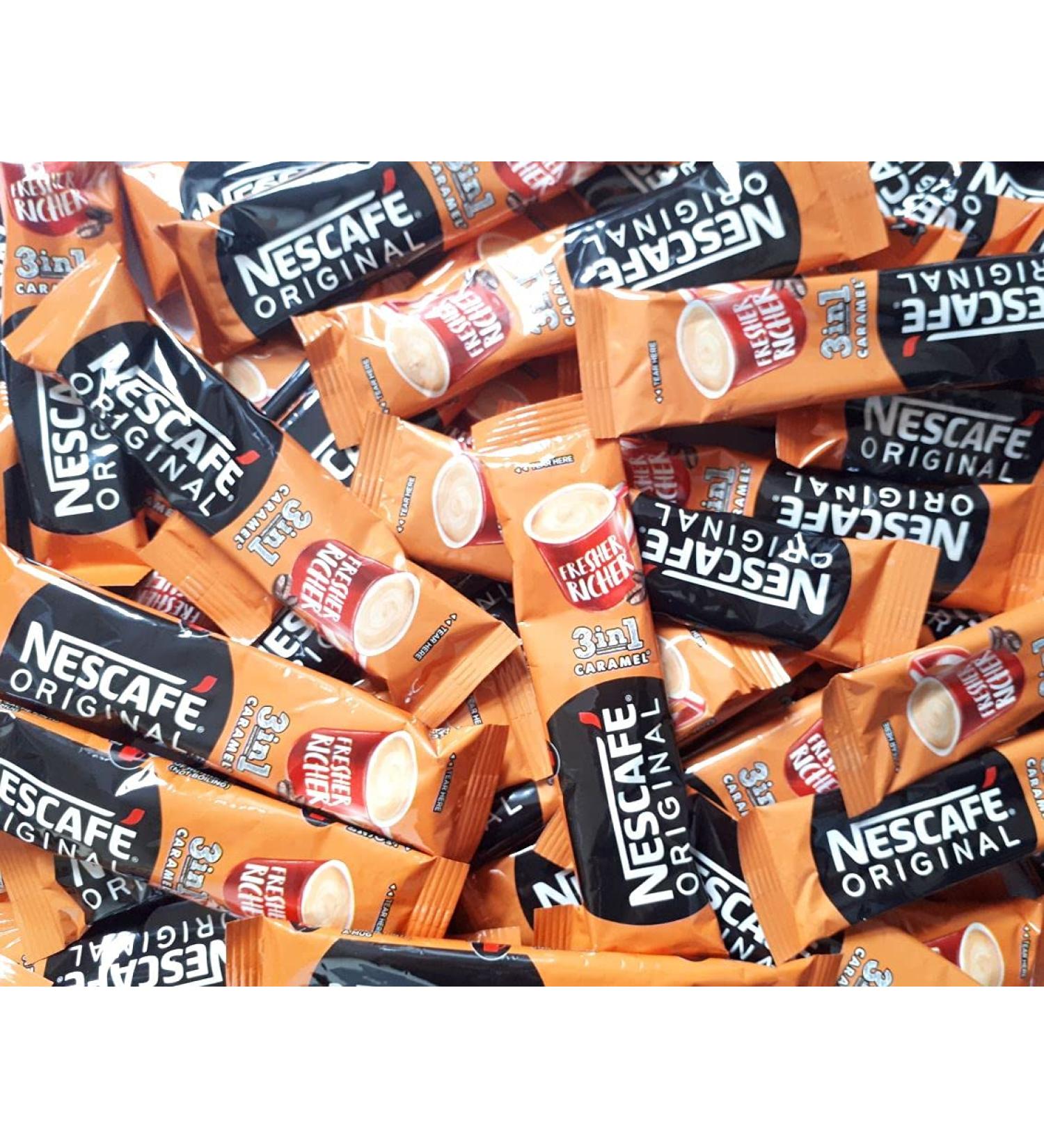 Nescafe Original 3 in 1 Caramel Instant Coffee 1 Cup Stick Sachets (120) - Buy Online on SooperMarket.com