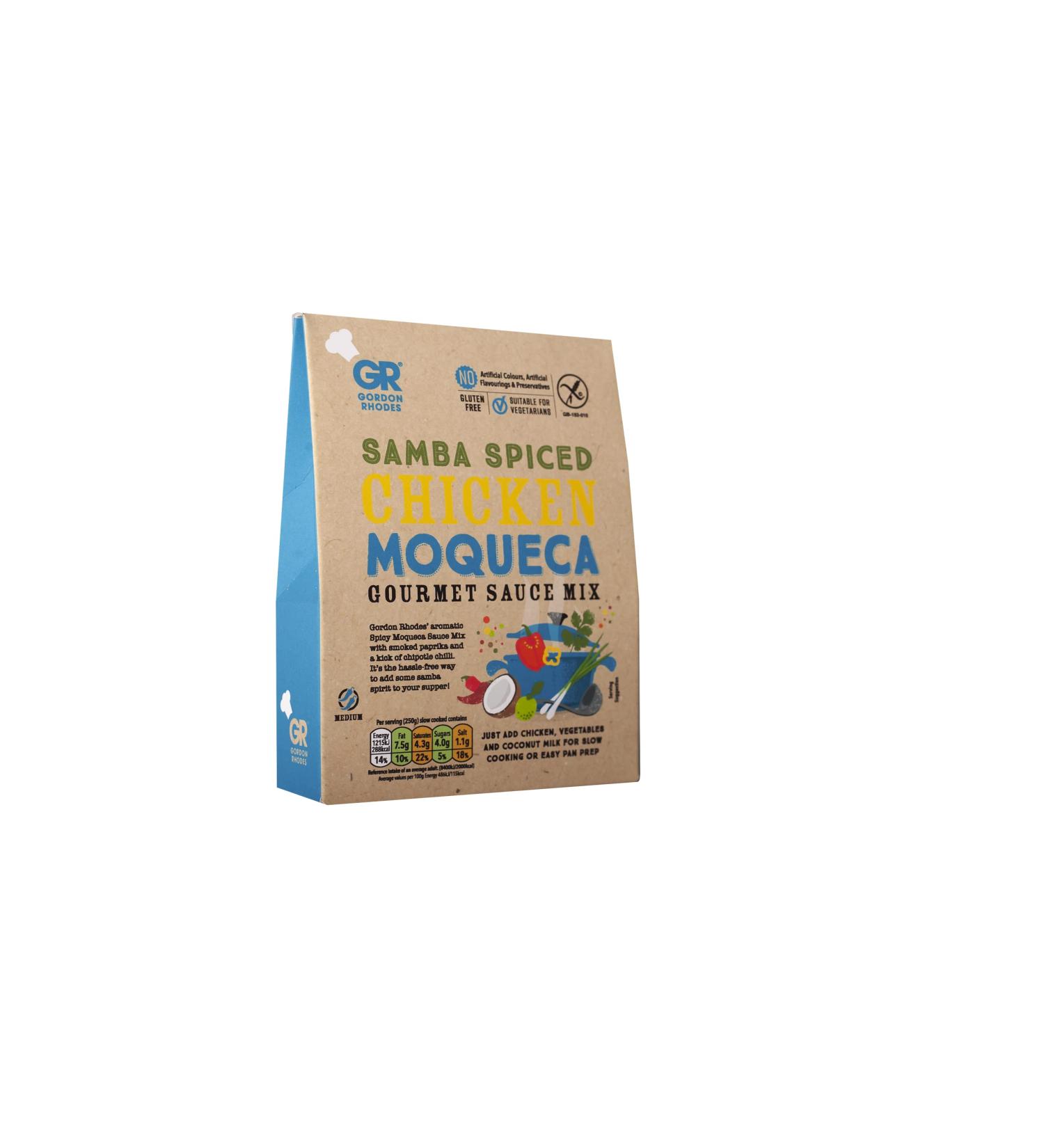 Gordon Rhodes' Aromatic Spicy Moqueca Sauce Mix with Smoked Paprika and a Kick of Chipotle Chilli Easy to Prepare Gluten Free and Suitable for Vegetarians (1 x 75gm) - Buy Online on SooperMarket.com