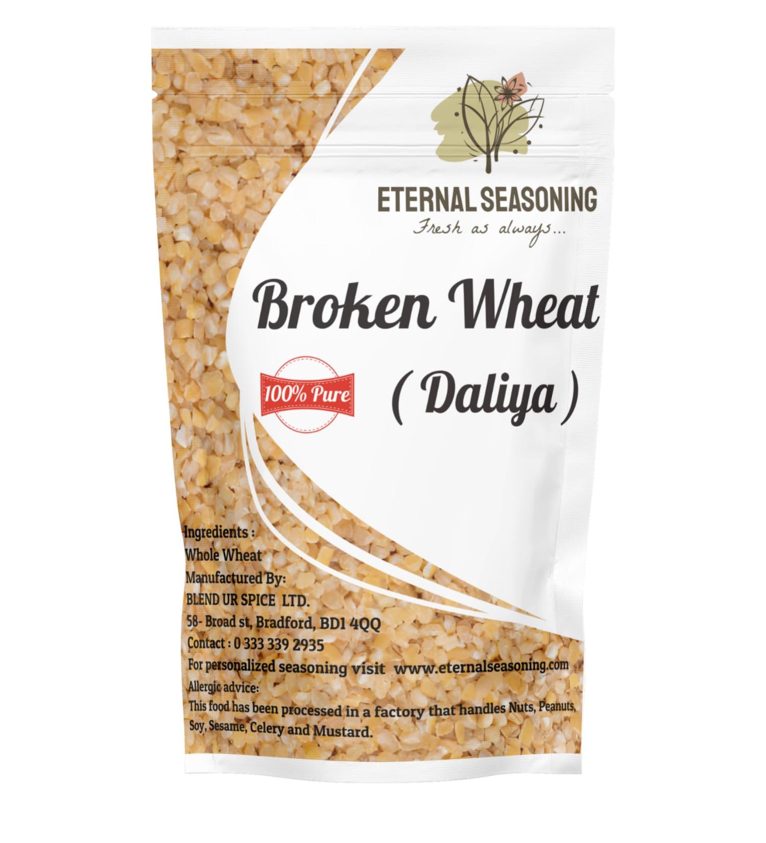 Broken Wheat | Daliya - 5 Kg | Eternal Seasoning | Freshly ground to orders | 100% Pure|Premium Quality (5 Kilograms) 5 Kilograms - Buy Online on SooperMarket.com