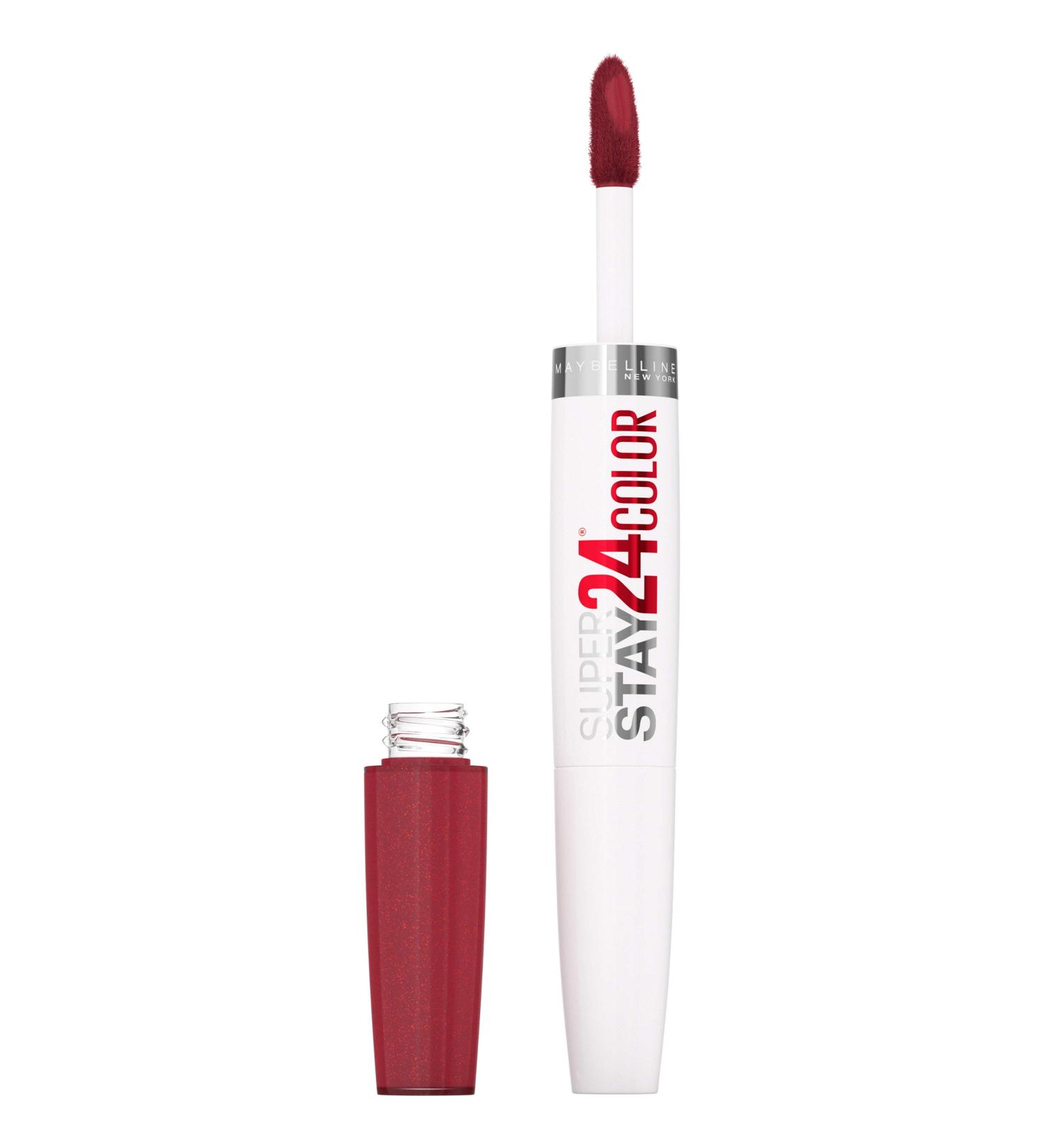 Maybelline Super Stay 24-Hour Liquid Lipstick & Lip Balm Set - City Ablaze - 2-Pack (930) - Buy Online on SooperMarket.com