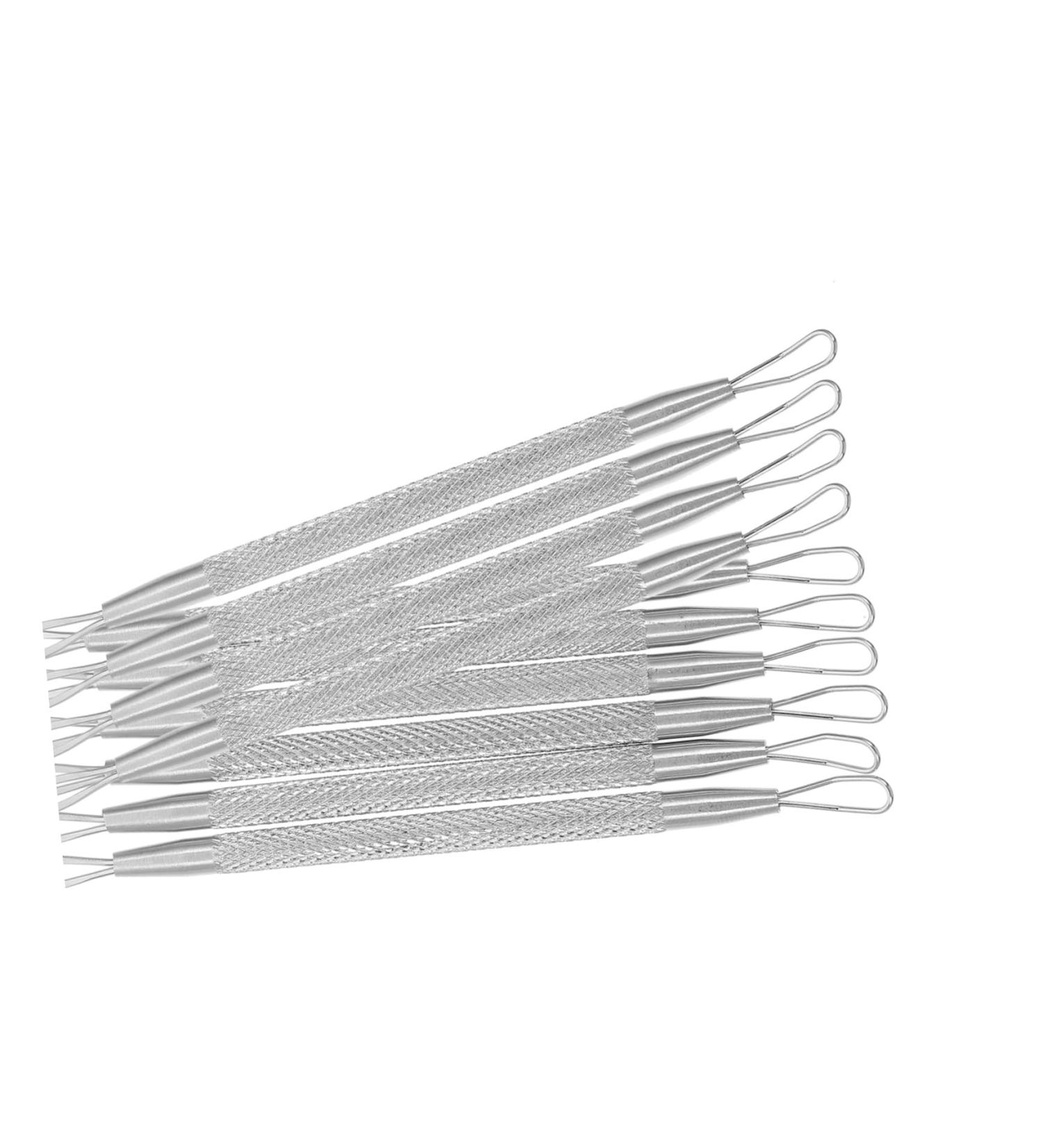 PLAFOPE 7pcs Double-headed Extrusion Ring Blackhead Pimple Comedone Removal Tool Pimple Tool Stainless Steel - Buy Online on SooperMarket.com