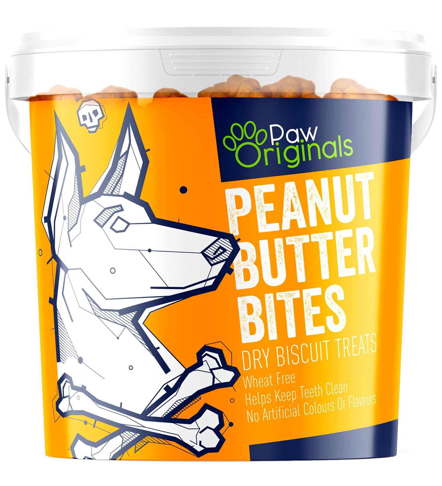 Peanut Butter Dog Treat Biscuits | Delicious Peanut Butter Bite Treats For Dogs & Puppies | Wheat Free & Packed With Vitamins & Minerals | Helps Keep Teeth Clean | Great For Reward Training Peanut Butter - Buy Online on SooperMarket.com